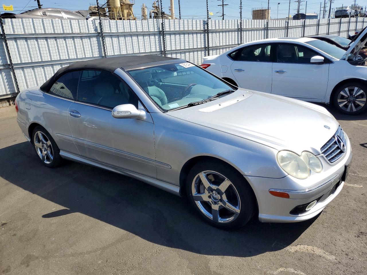 2005 Mercedes-benz Clk 500 Silver vin: WDBTK75G55T042609