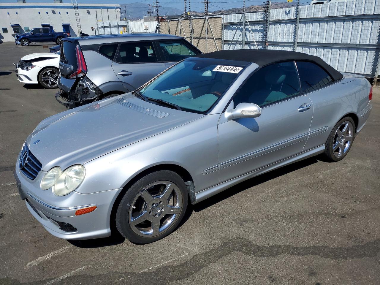 2005 Mercedes-benz Clk 500 Silver vin: WDBTK75G55T042609