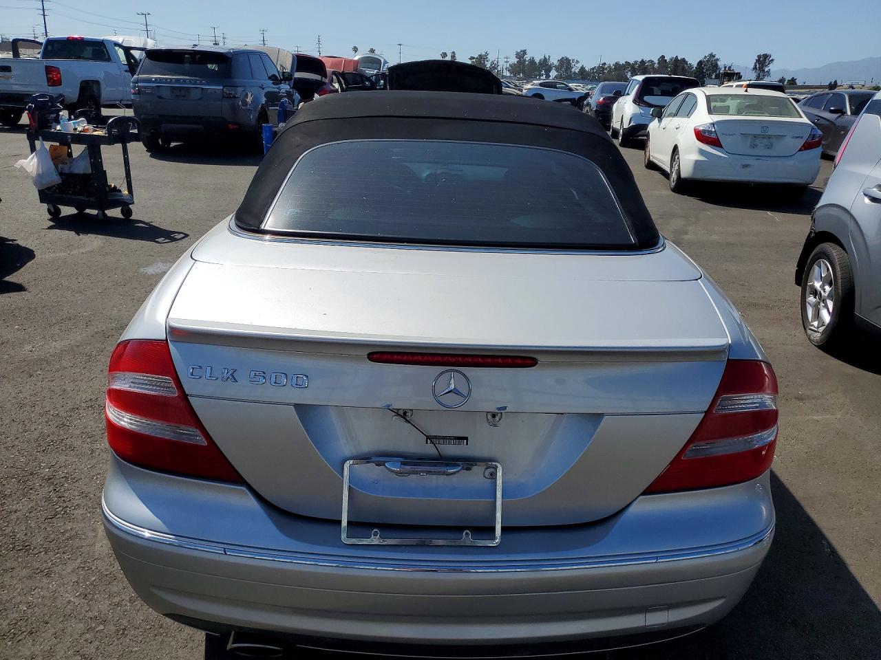 2005 Mercedes-benz Clk 500 Silver vin: WDBTK75G55T042609
