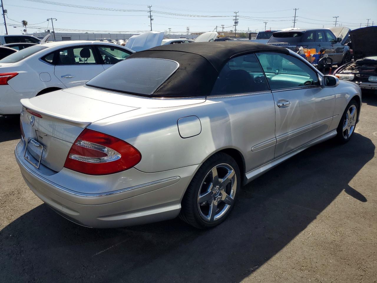2005 Mercedes-benz Clk 500 Silver vin: WDBTK75G55T042609