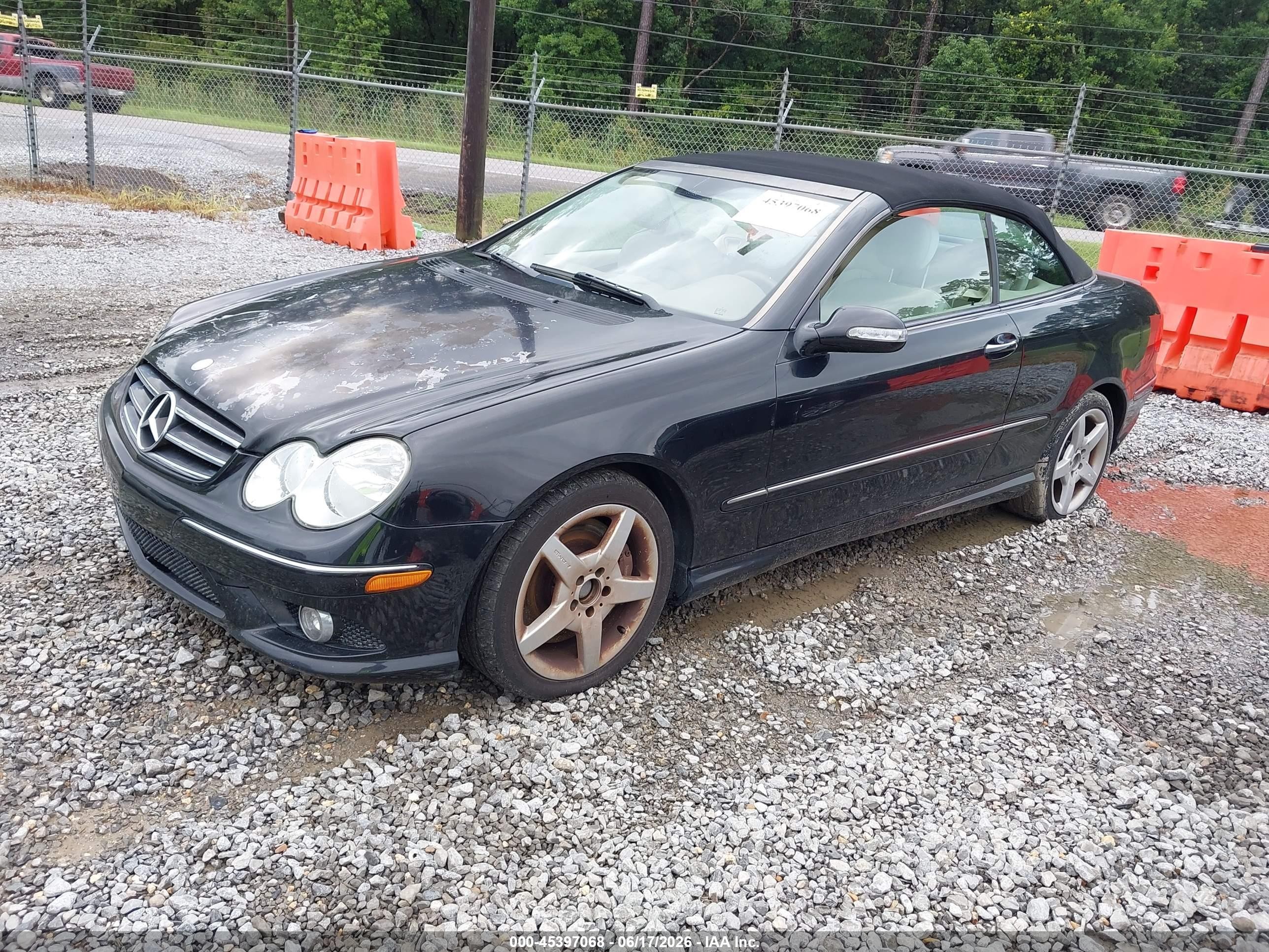 2006 Mercedes-benz Clk 500   Black vin: WDBTK75G66T064622