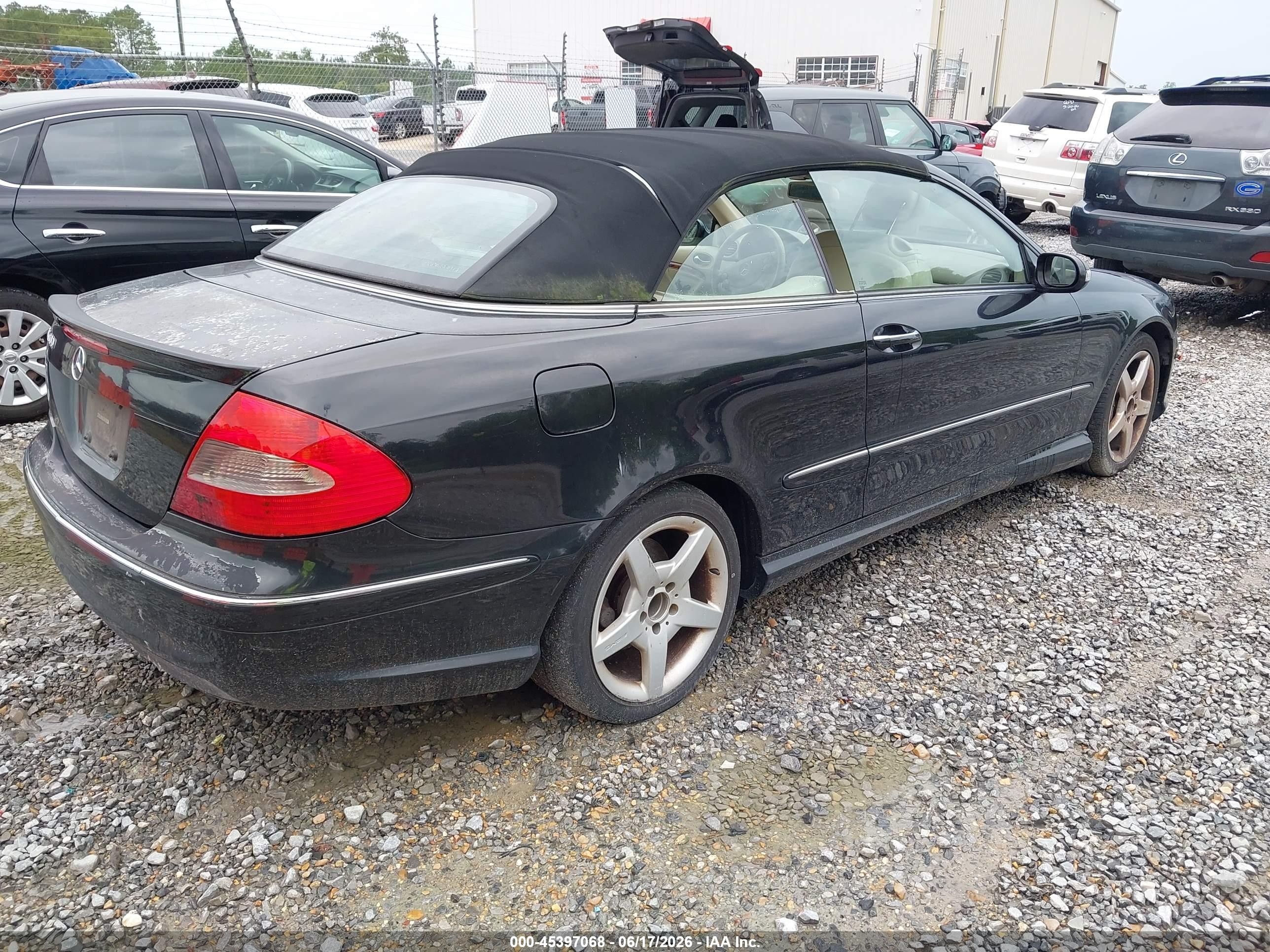 2006 Mercedes-benz Clk 500   Black vin: WDBTK75G66T064622