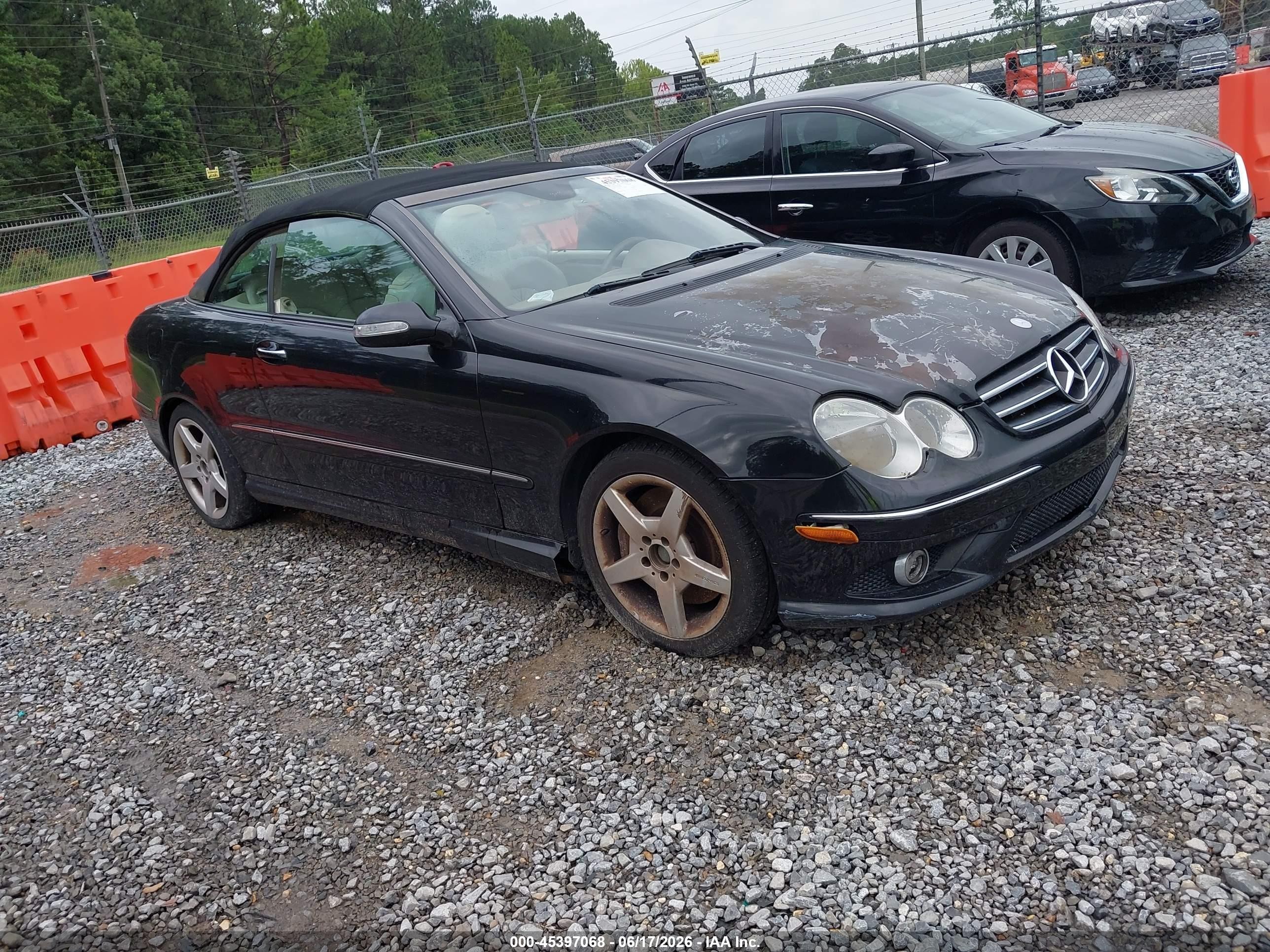 2006 Mercedes-benz Clk 500   Black vin: WDBTK75G66T064622