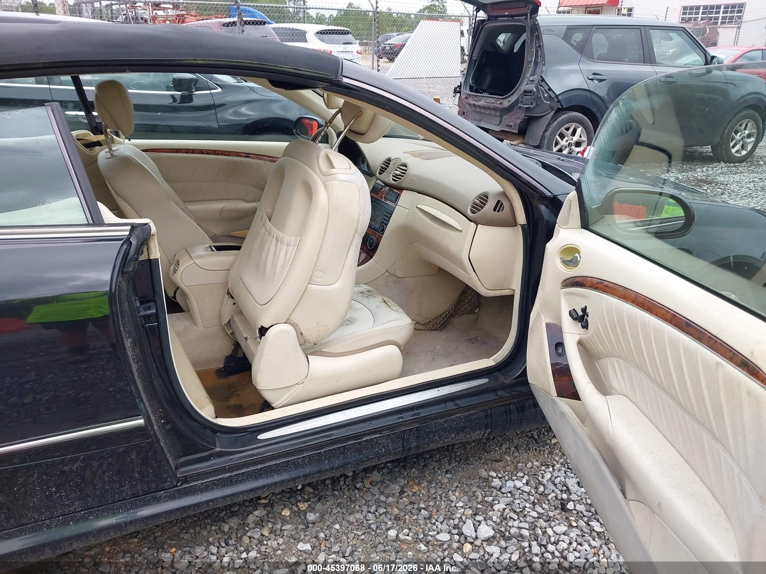 2006 Mercedes-benz Clk 500   Black vin: WDBTK75G66T064622