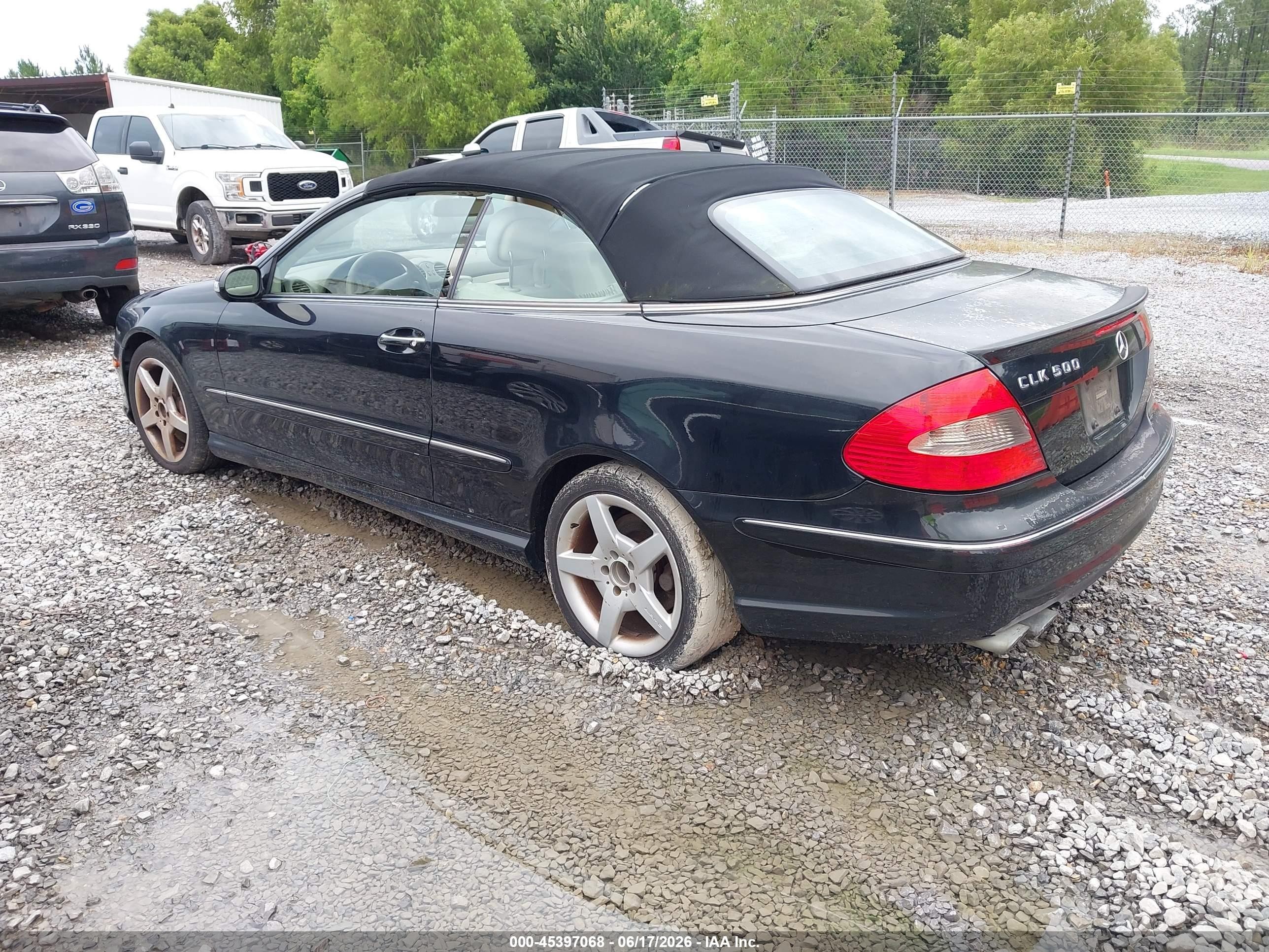 2006 Mercedes-benz Clk 500   Black vin: WDBTK75G66T064622