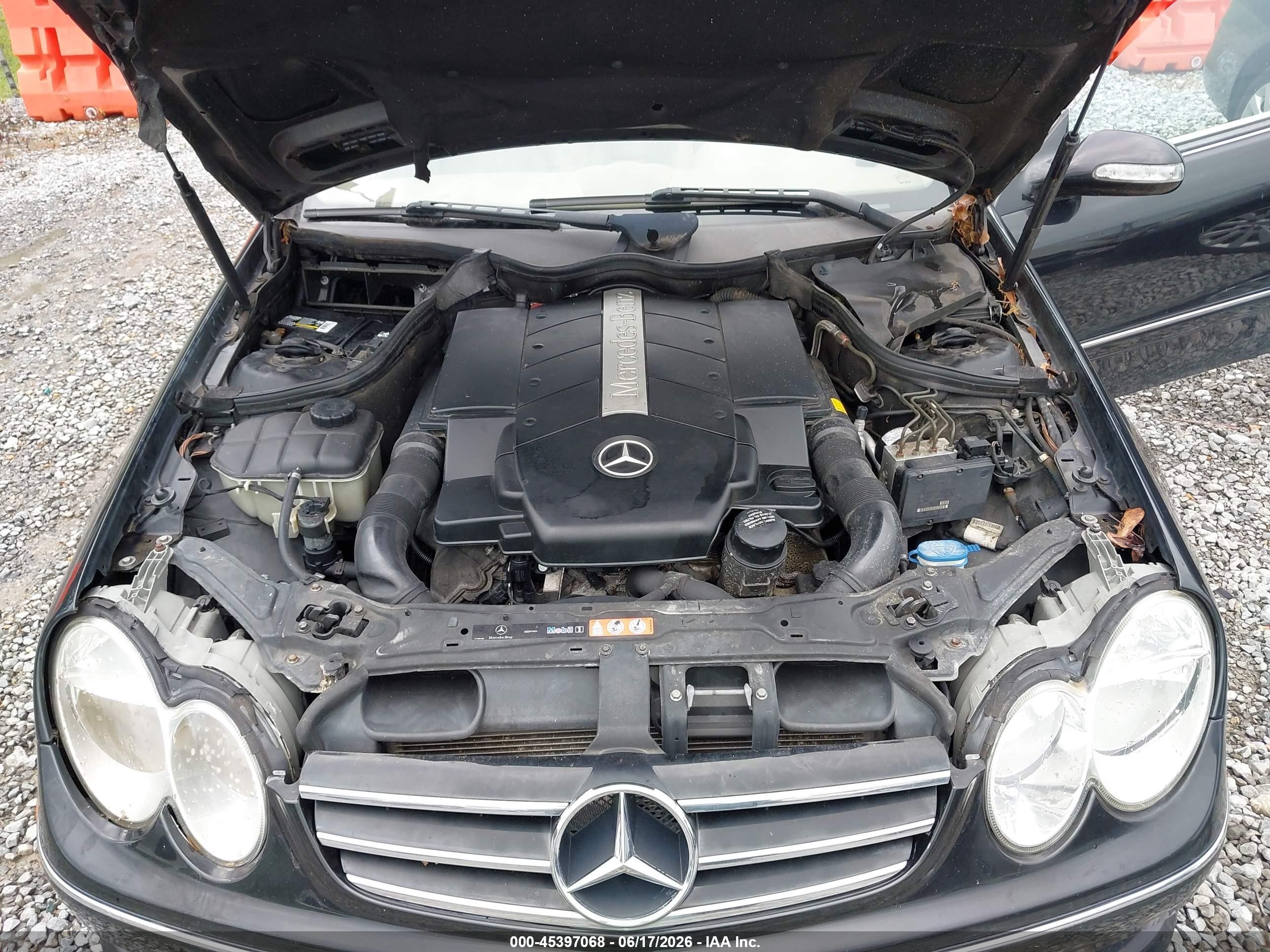 2006 Mercedes-benz Clk 500   Black vin: WDBTK75G66T064622