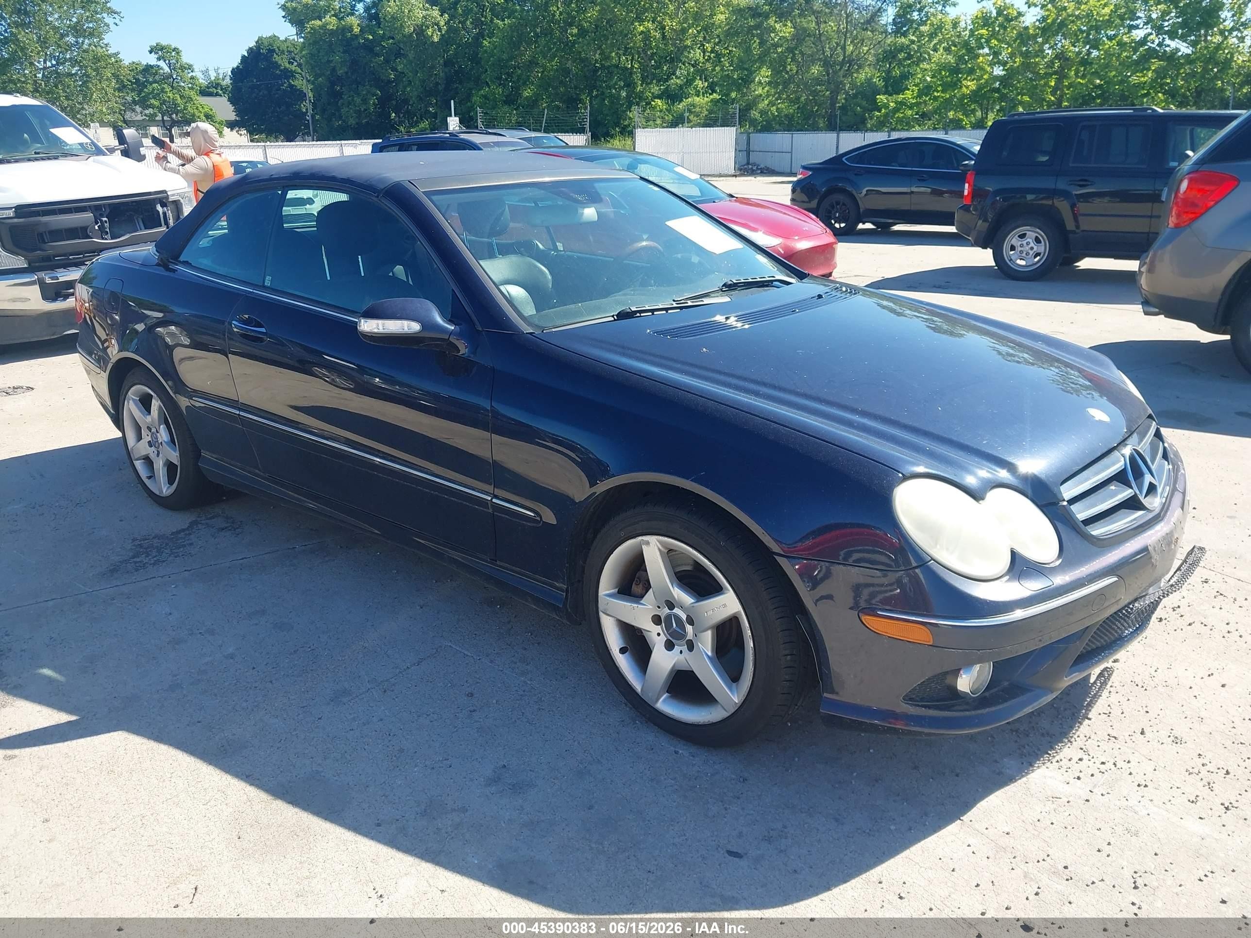 2006 Mercedes-benz Clk 500   Blue vin: WDBTK75G76T059848