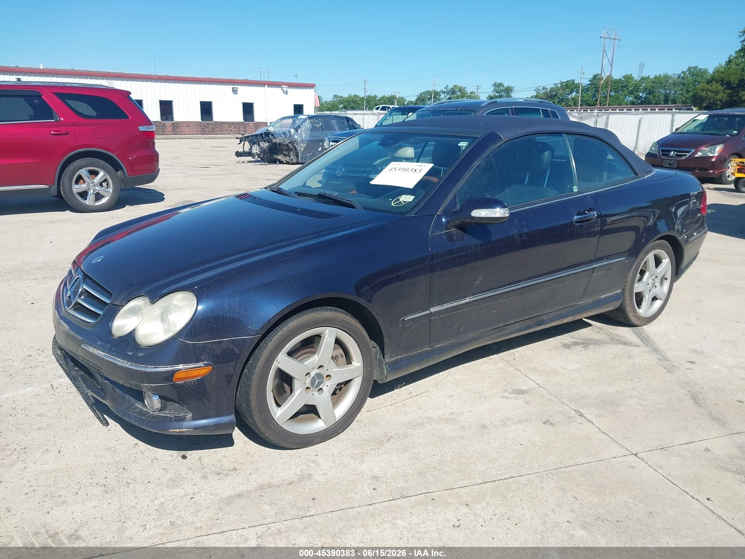2006 Mercedes-benz Clk 500   Blue vin: WDBTK75G76T059848
