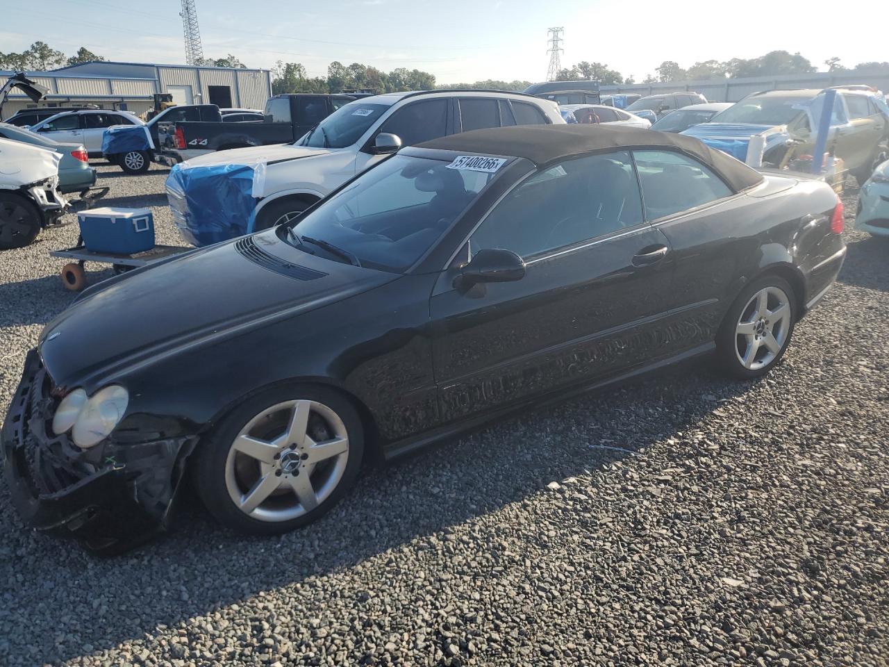 2006 Mercedes-benz Clk 500 Black vin: WDBTK75G76T072017
