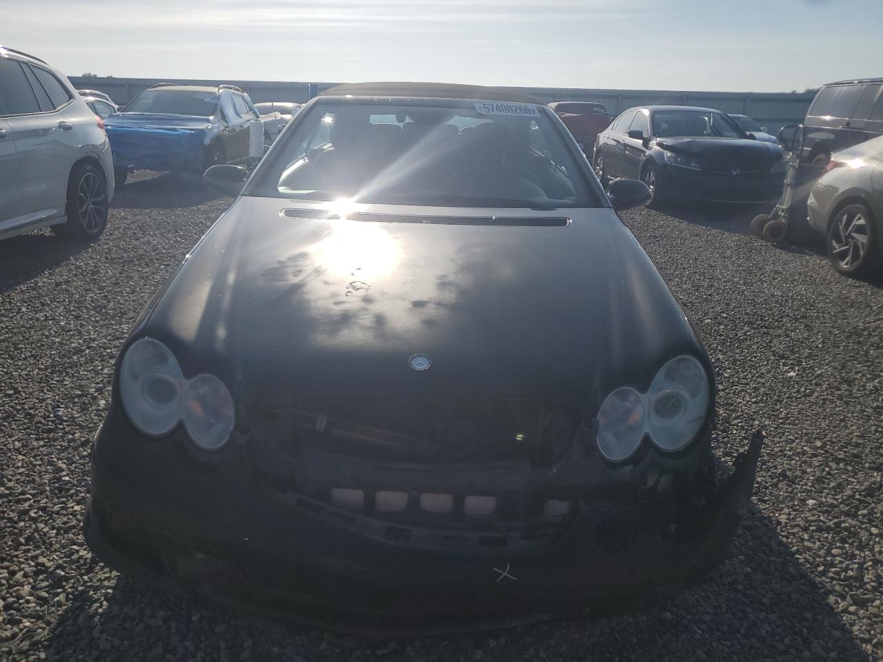 2006 Mercedes-benz Clk 500 Black vin: WDBTK75G76T072017