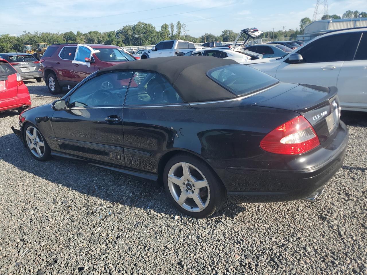 2006 Mercedes-benz Clk 500 Black vin: WDBTK75G76T072017