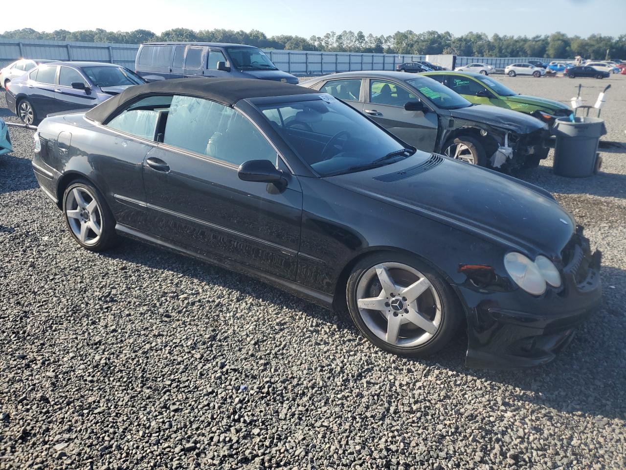 2006 Mercedes-benz Clk 500 Black vin: WDBTK75G76T072017