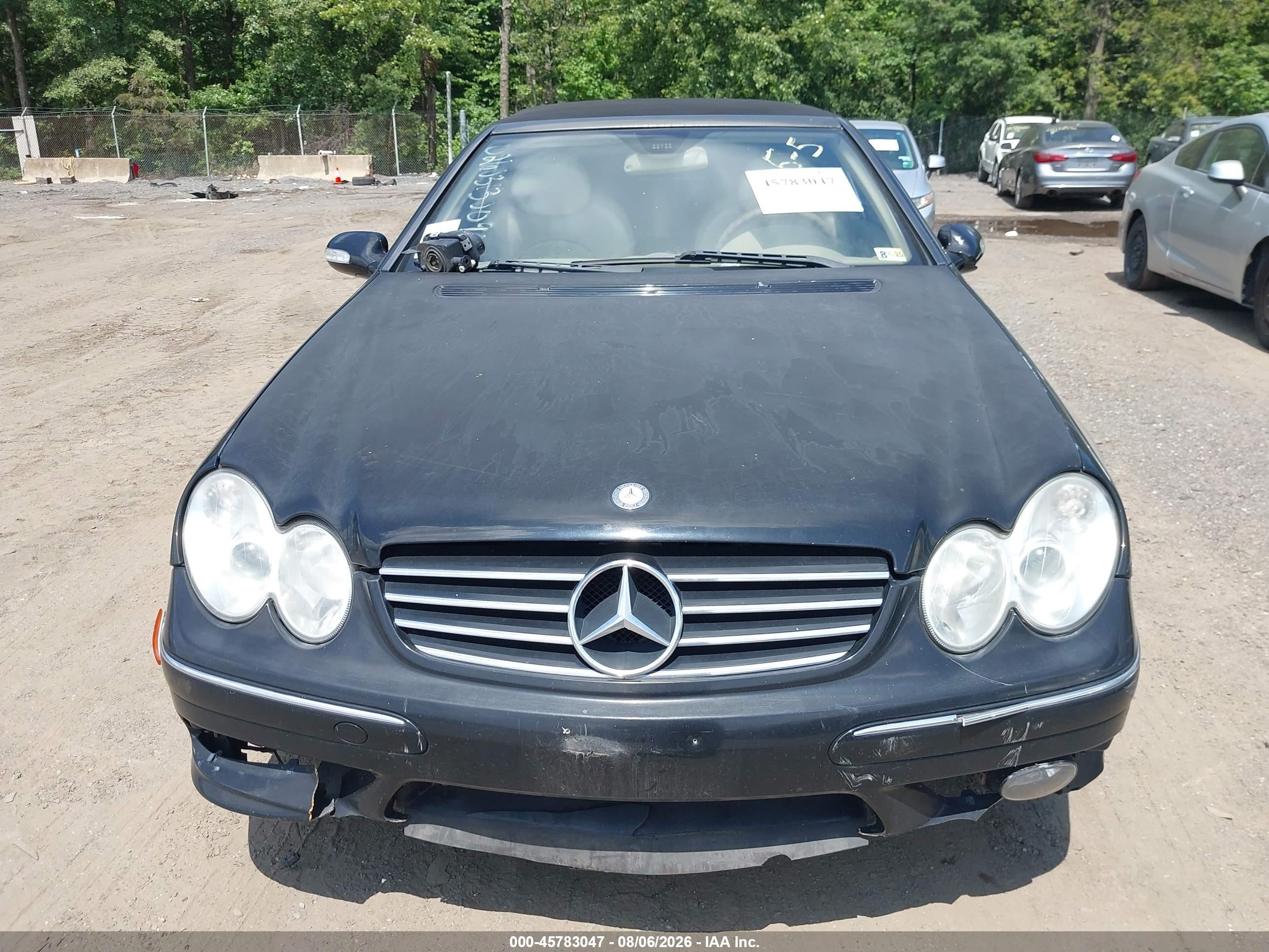 2005 Mercedes-benz Clk 500   Black vin: WDBTK75G85T044029
