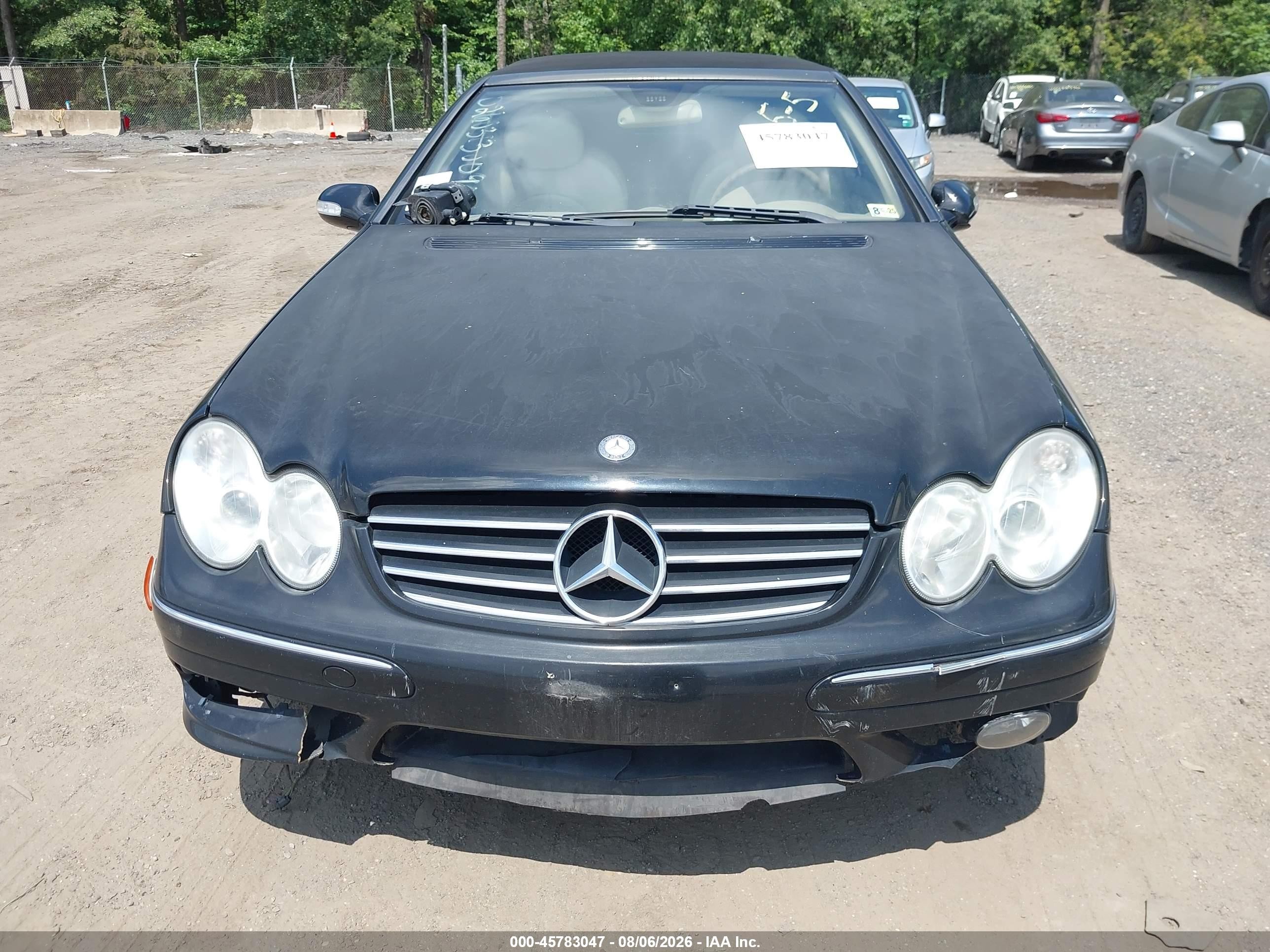 2005 Mercedes-benz Clk 500   Black vin: WDBTK75G85T044029