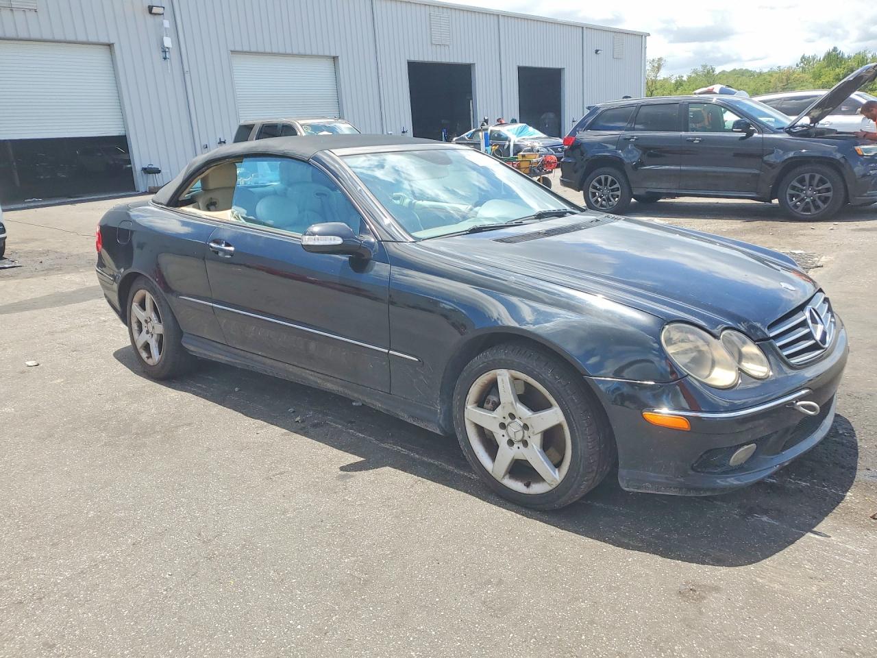 2005 Mercedes-benz Clk 500 Black vin: WDBTK75G85T052843