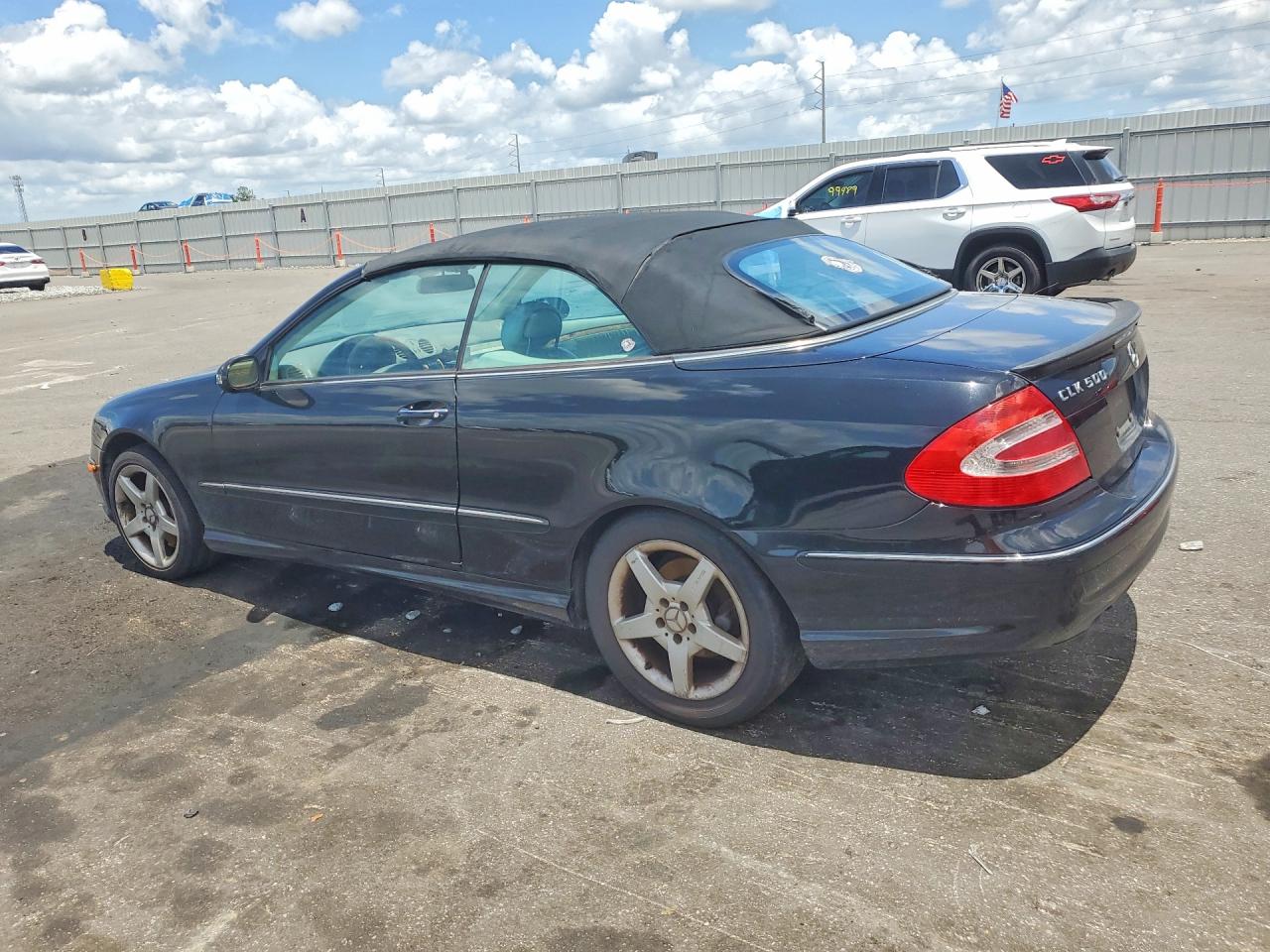 2005 Mercedes-benz Clk 500 Black vin: WDBTK75G85T052843