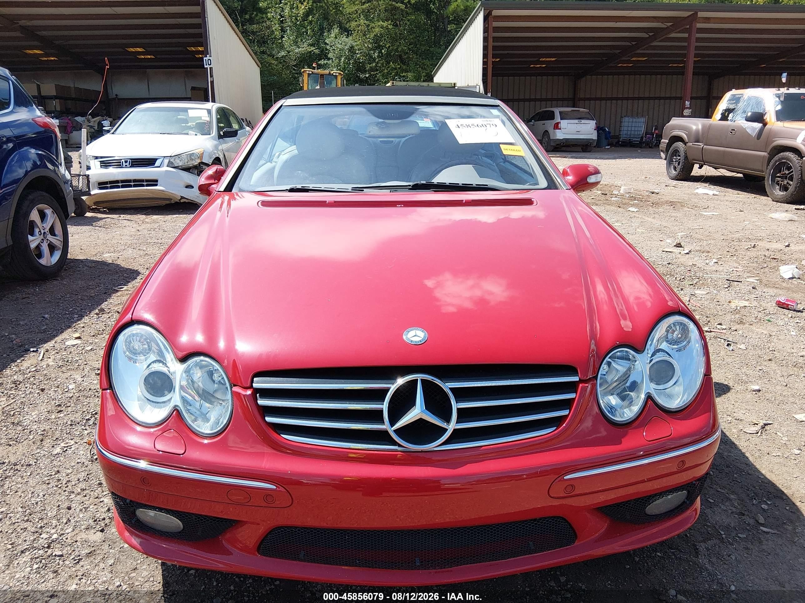2005 Mercedes-benz Clk 500   Red vin: WDBTK75G95T052852