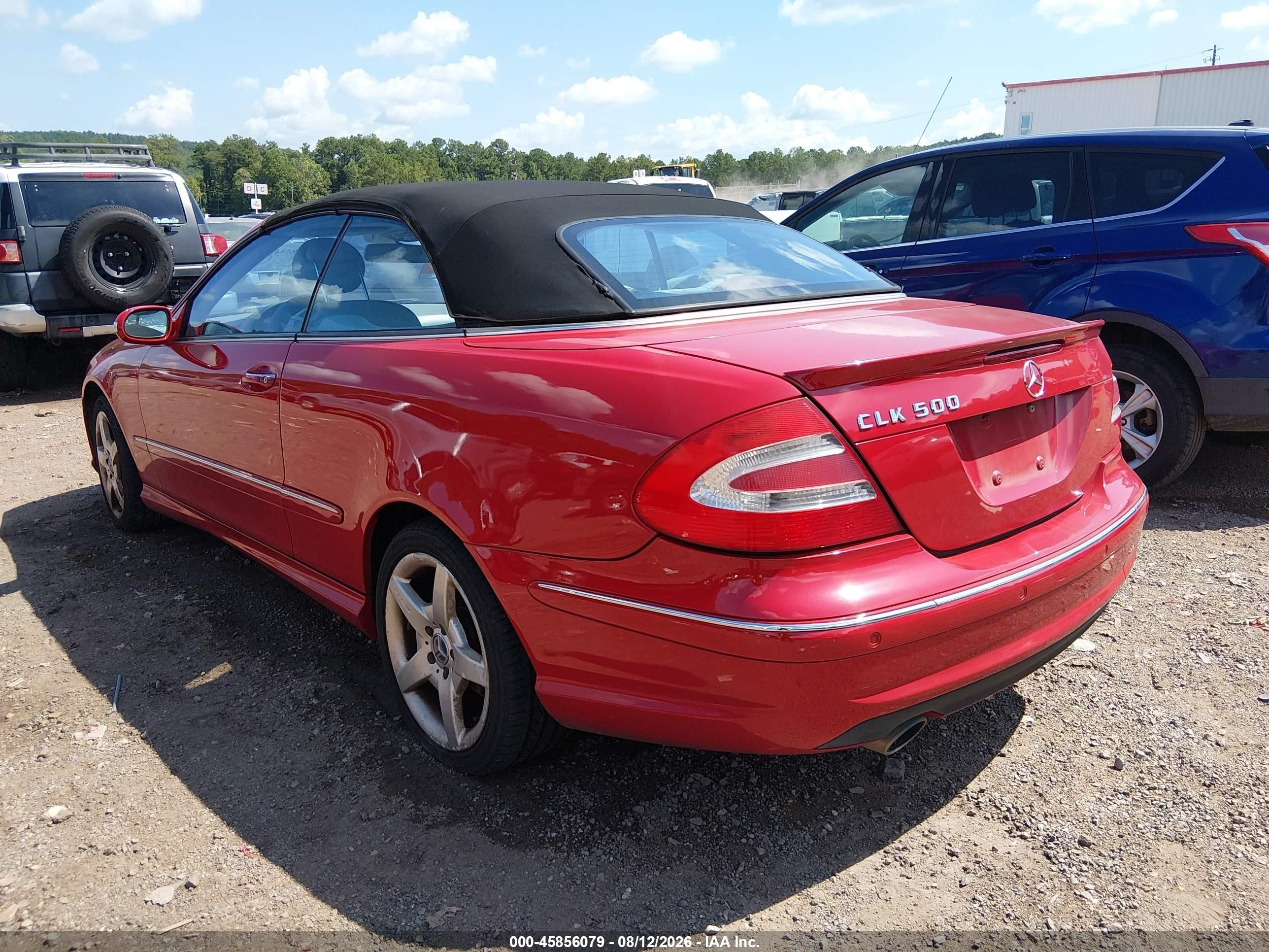 2005 Mercedes-benz Clk 500   Red vin: WDBTK75G95T052852