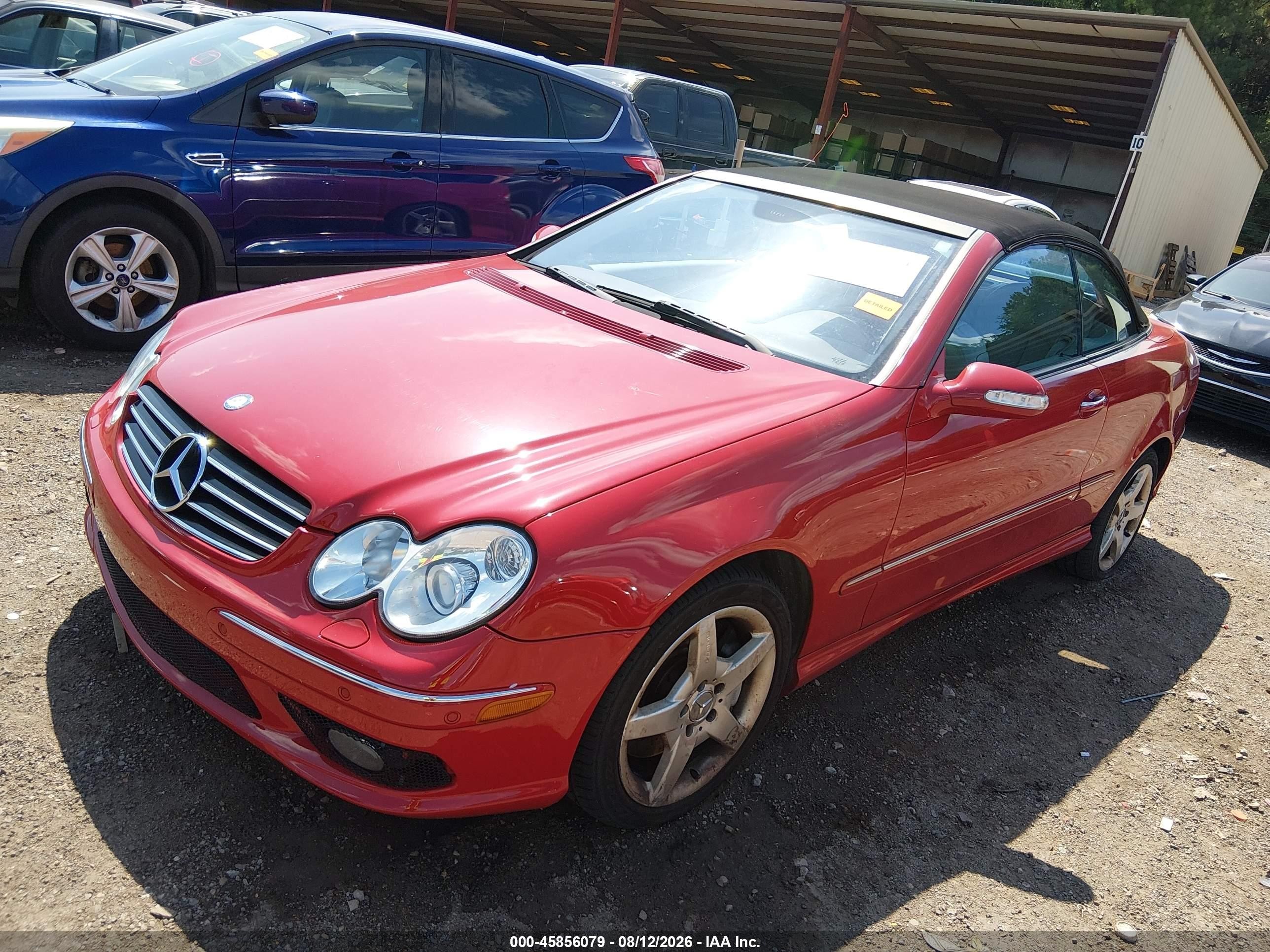 2005 Mercedes-benz Clk 500   Red vin: WDBTK75G95T052852