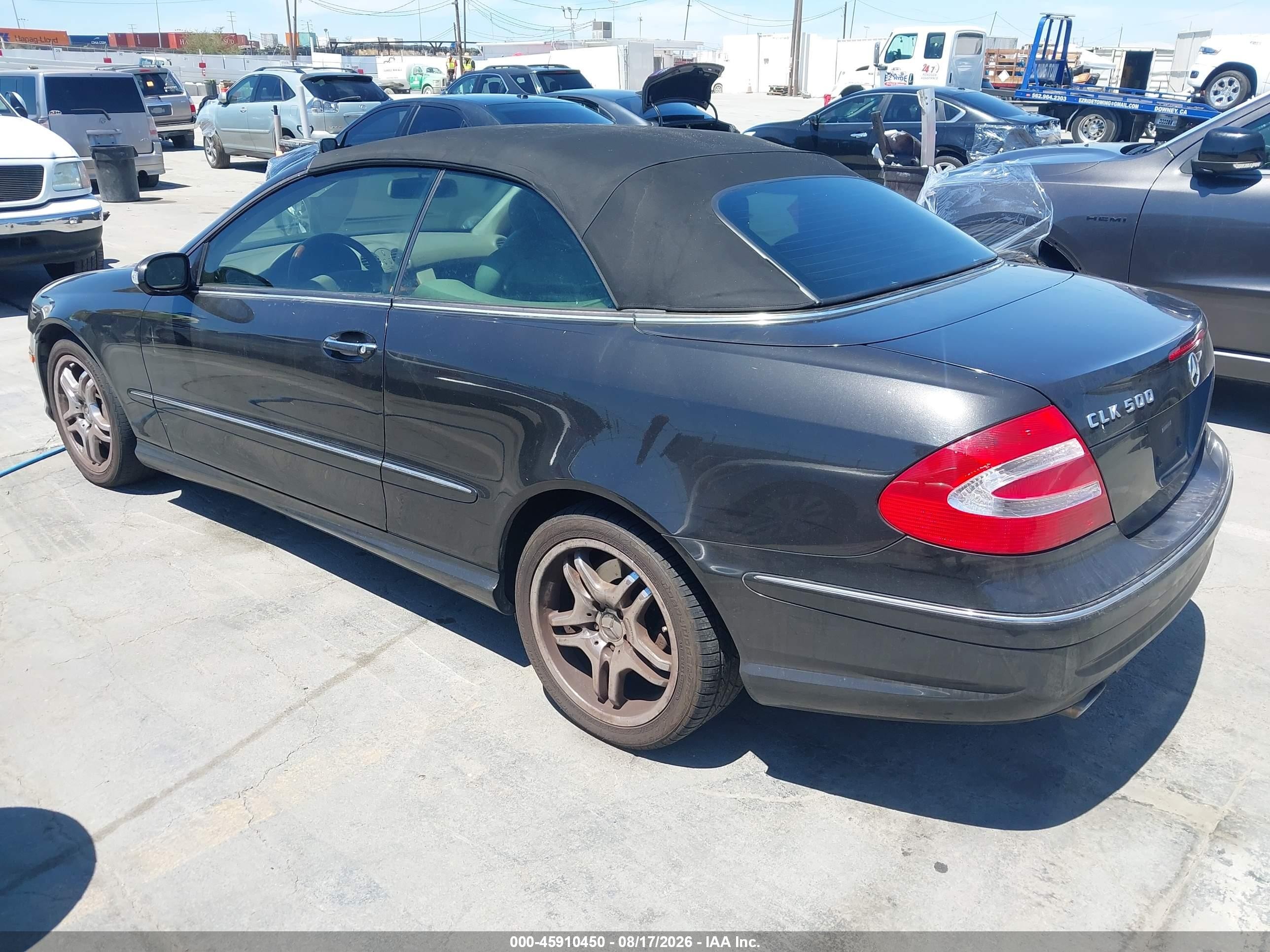 2004 Mercedes-benz Clk 500   Black vin: WDBTK75GX4T007515