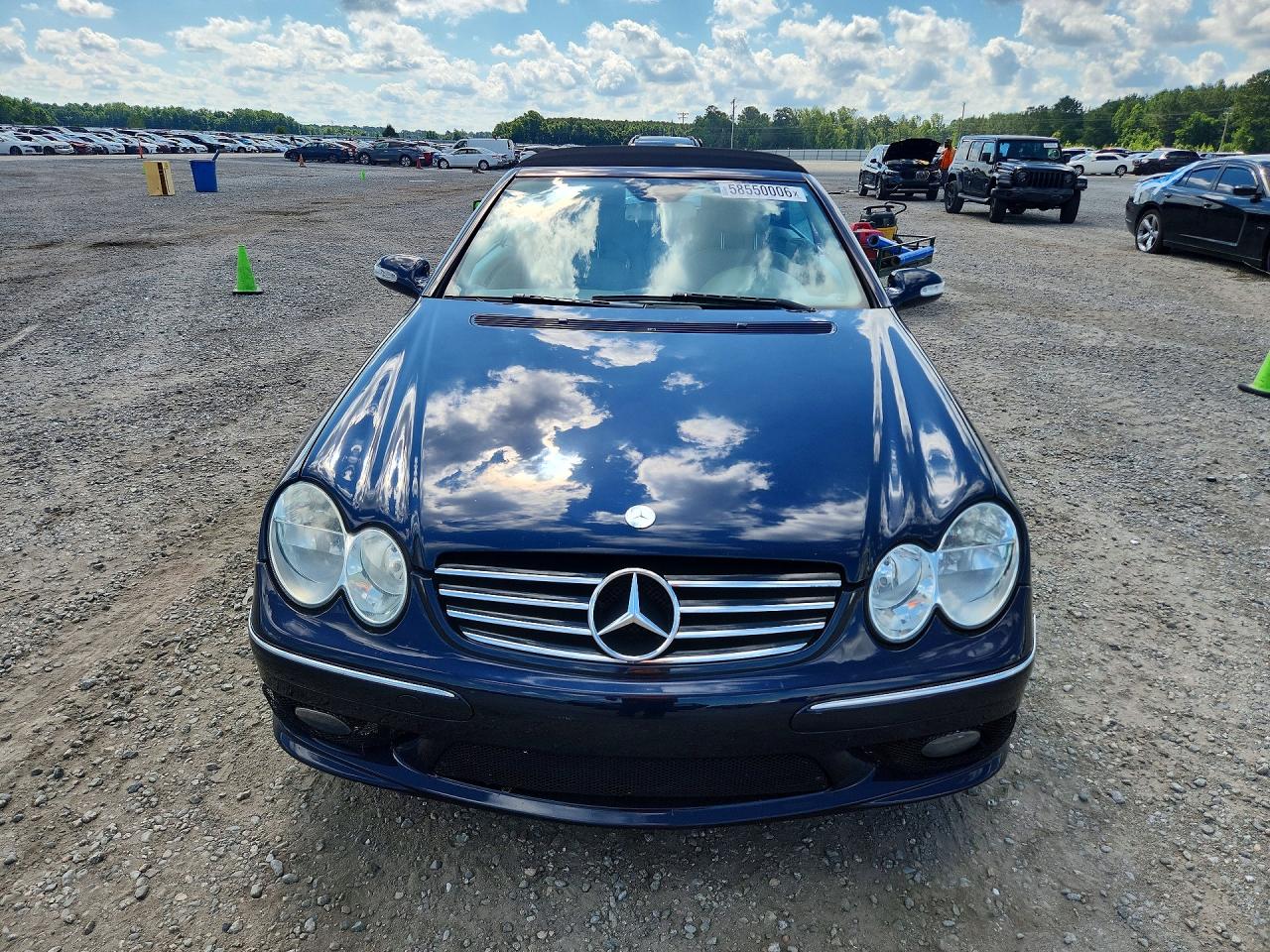 2005 Mercedes-benz Clk 500 Blue vin: WDBTK75GX5T035185