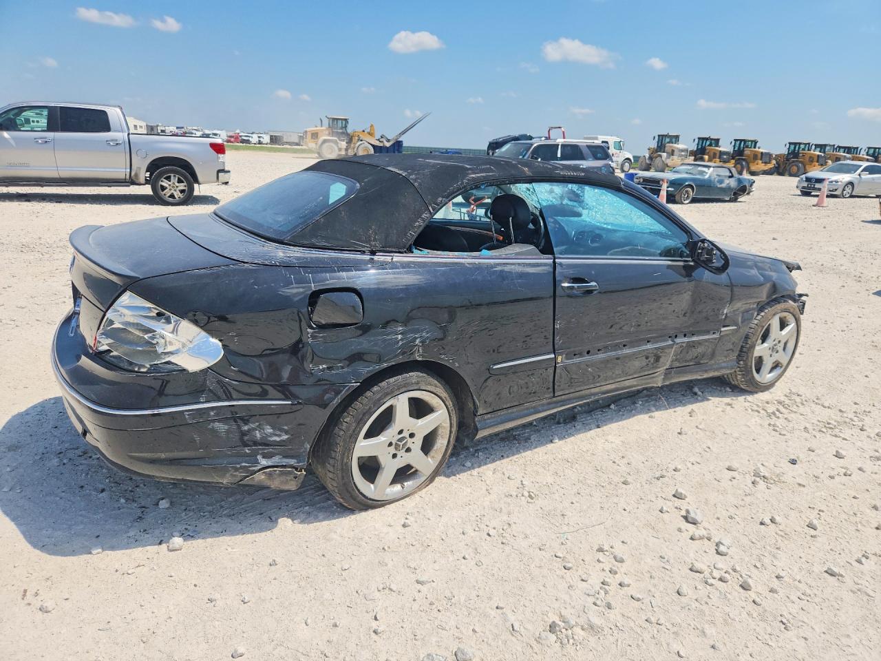 2005 Mercedes-benz Clk 500 Black vin: WDBTK75J25F157047