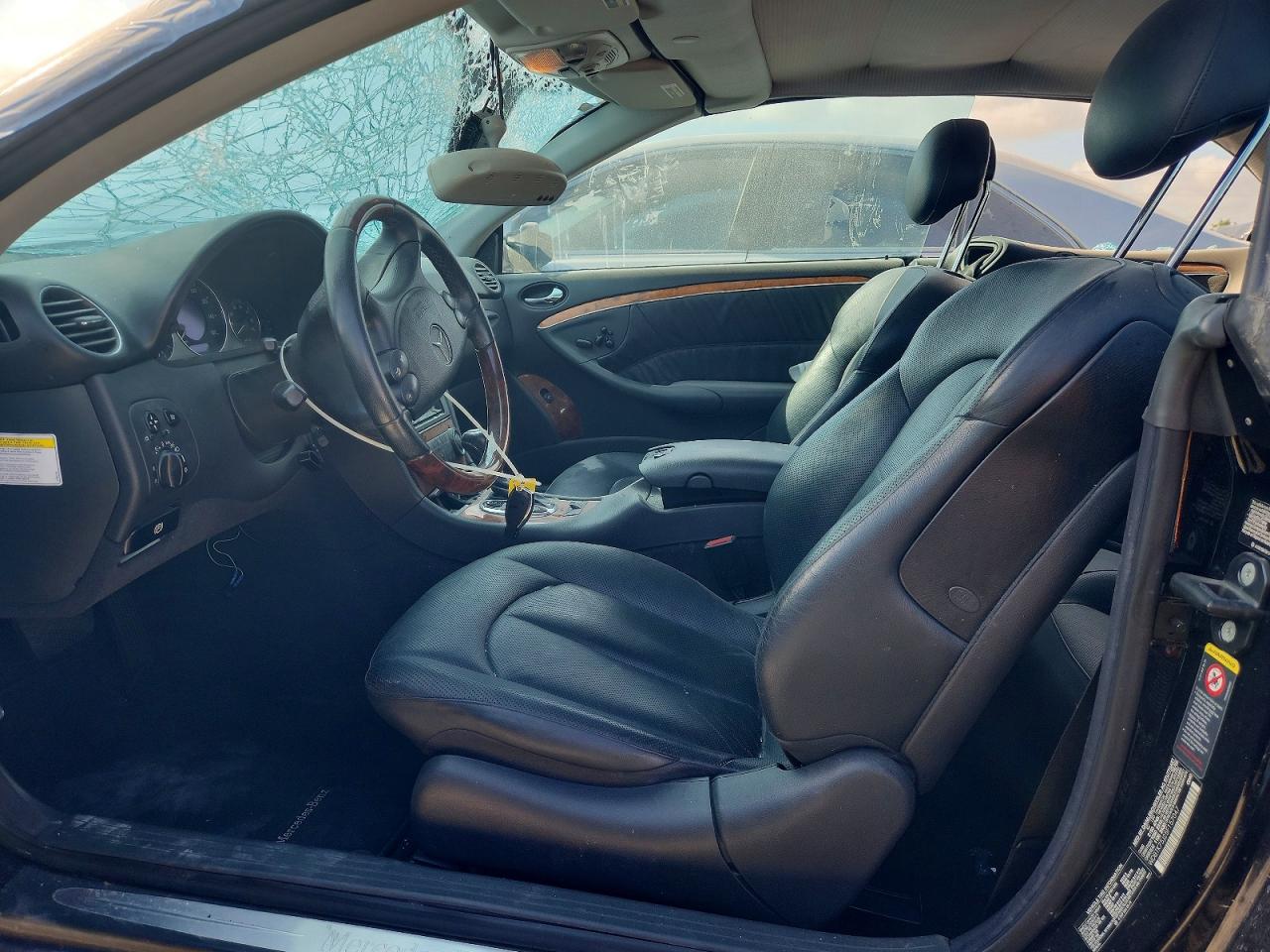 2005 Mercedes-benz Clk 500 Black vin: WDBTK75J25F157047