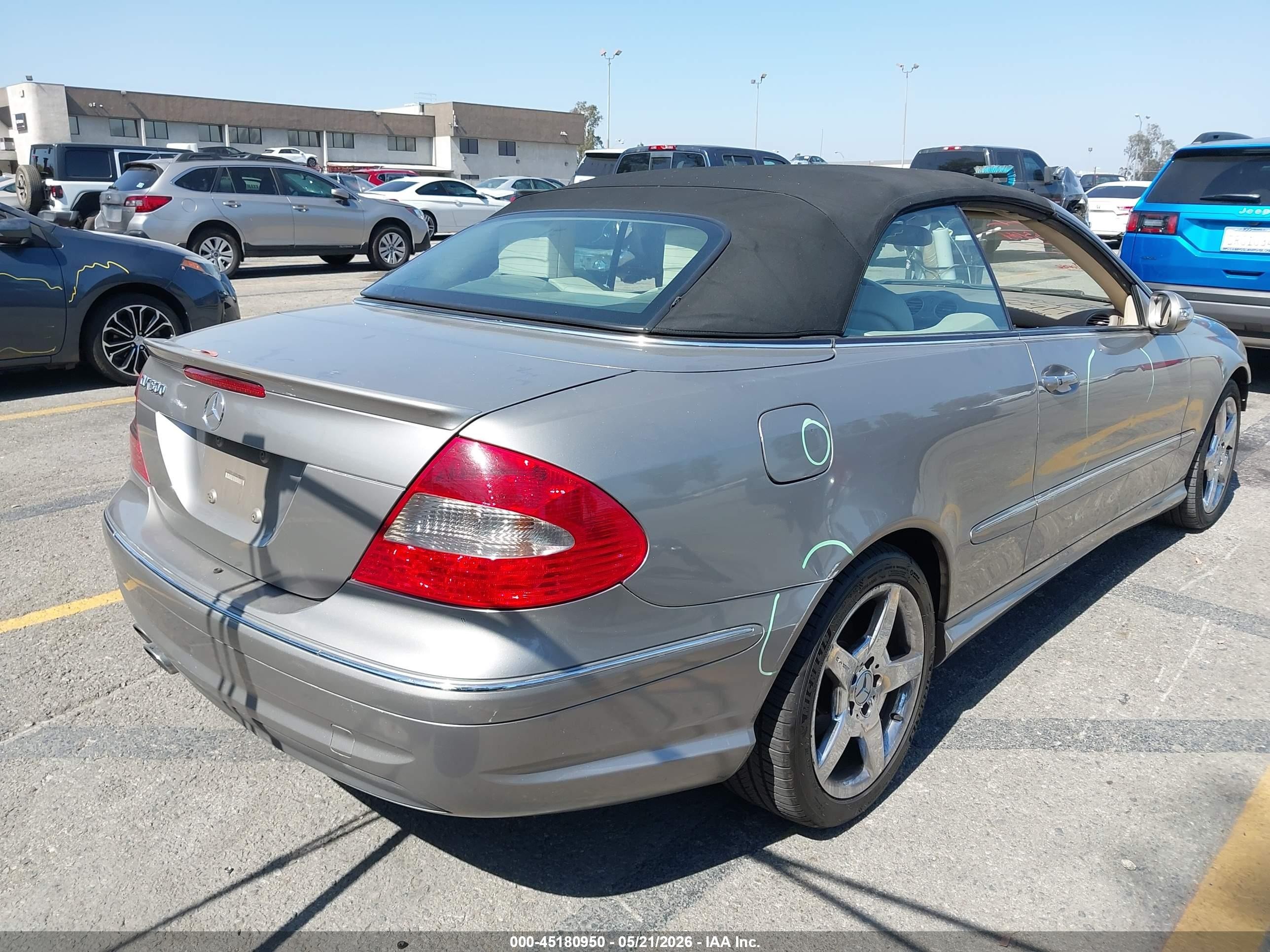 2006 Mercedes-benz Clk 500   Золотой vin: WDBTK75J26F175355