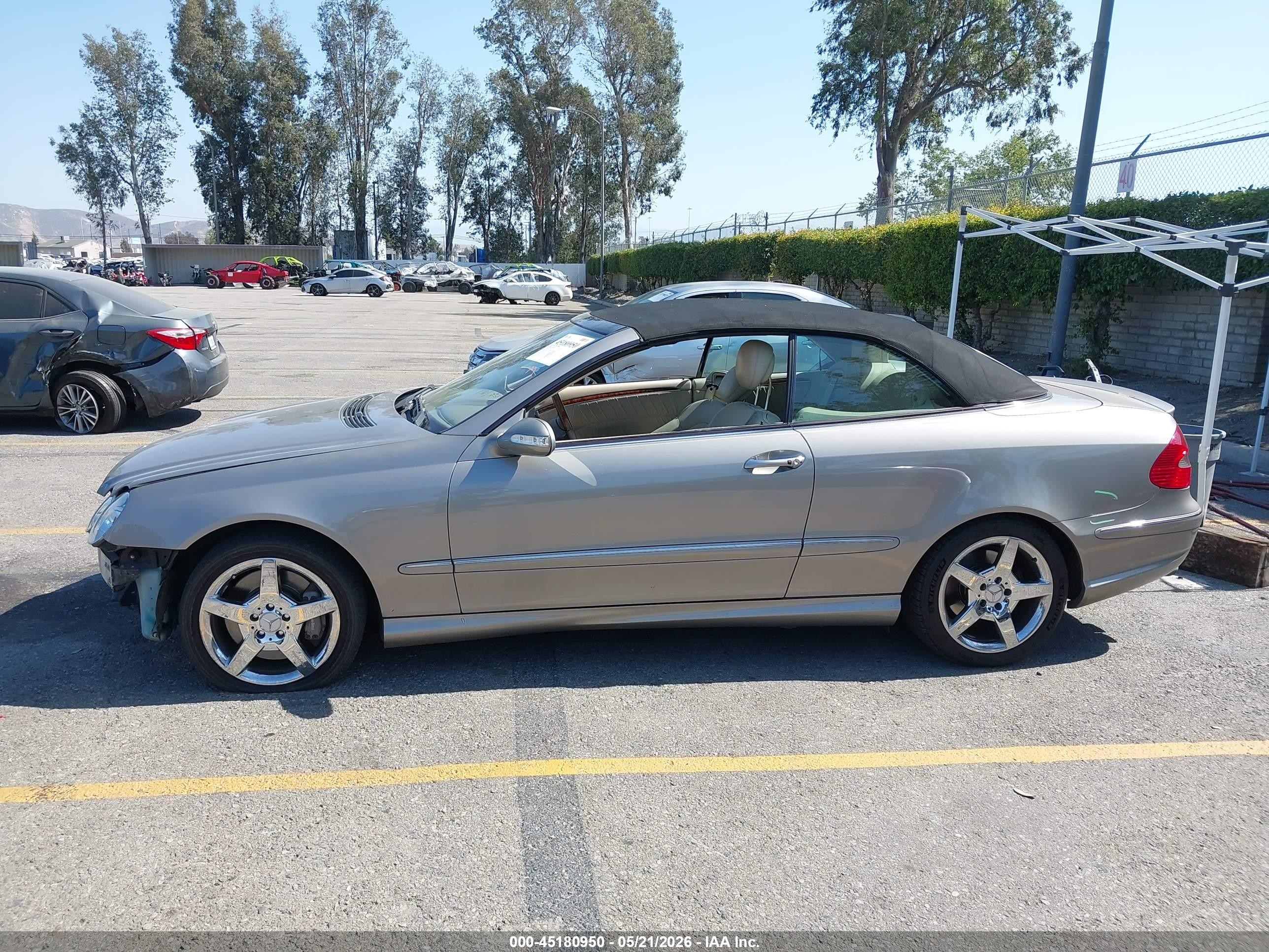 2006 Mercedes-benz Clk 500   Золотой vin: WDBTK75J26F175355