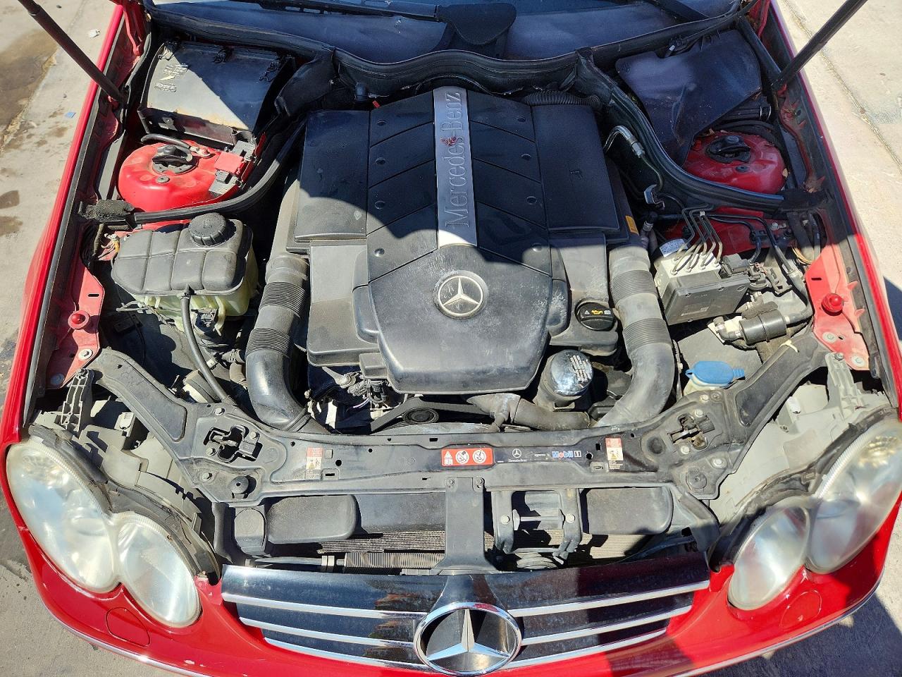 2005 Mercedes-benz Clk 500 Red vin: WDBTK75J35F149751