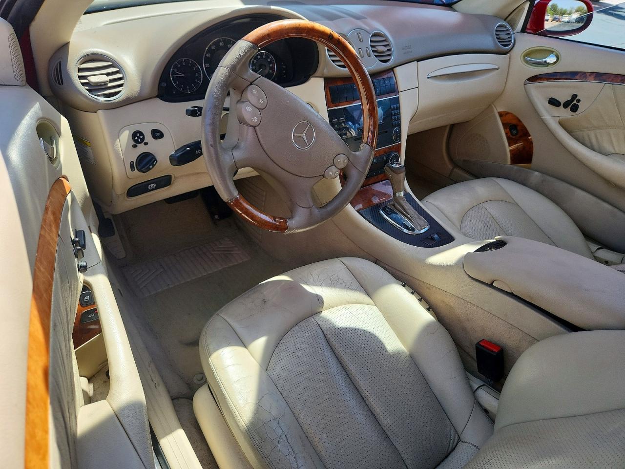 2005 Mercedes-benz Clk 500 Red vin: WDBTK75J35F149751
