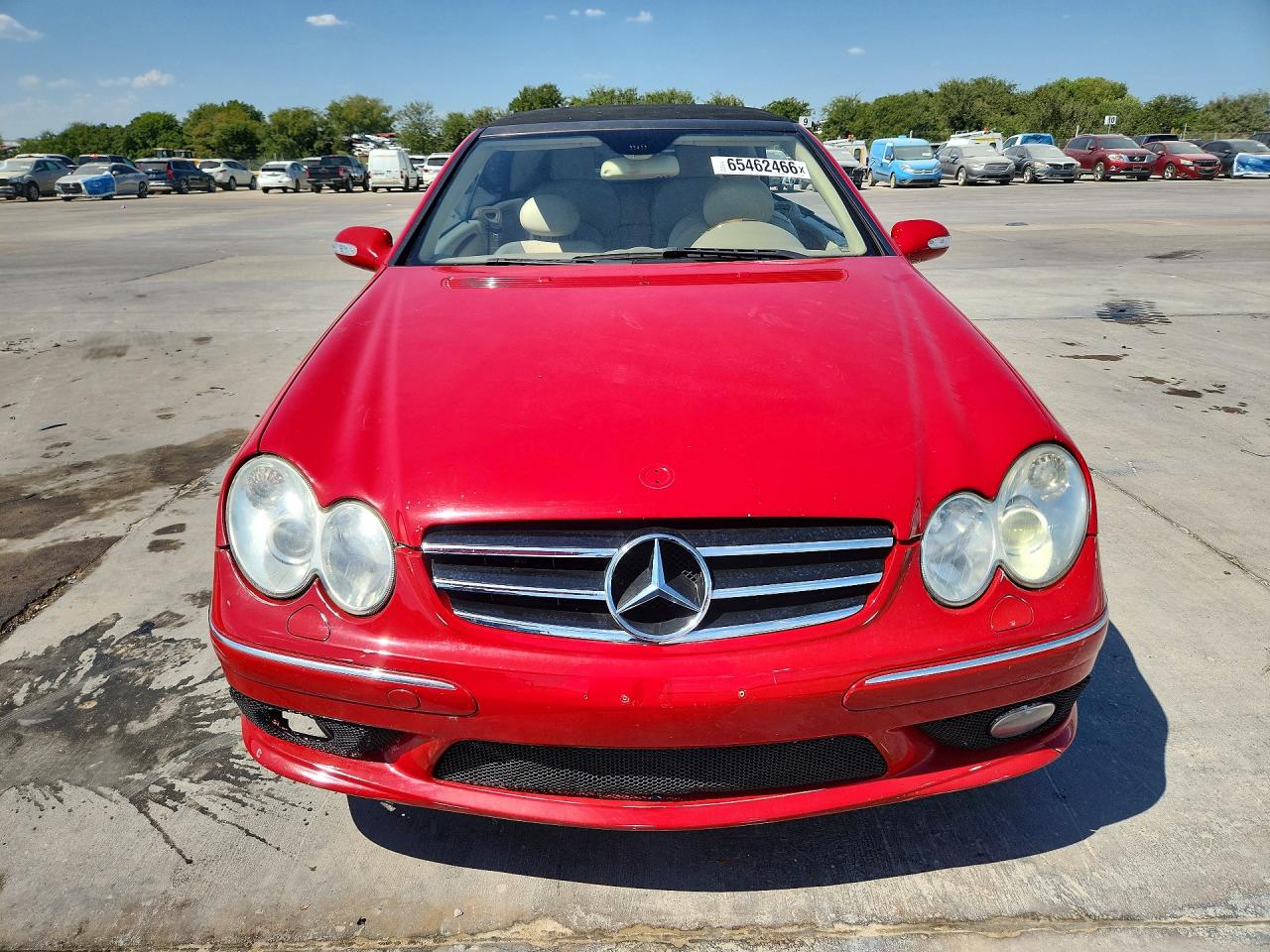 2005 Mercedes-benz Clk 500 Red vin: WDBTK75J35F149751
