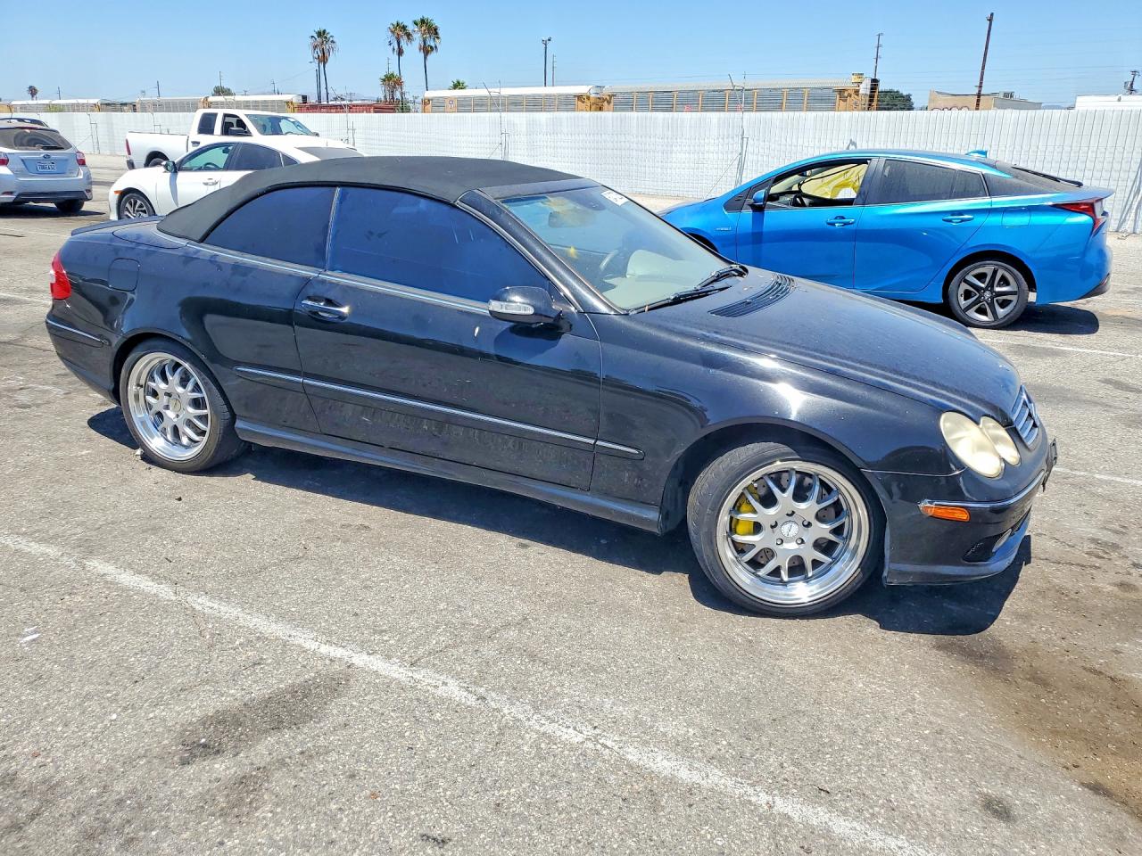 2005 Mercedes-benz Clk 500 Black vin: WDBTK75J55F138170