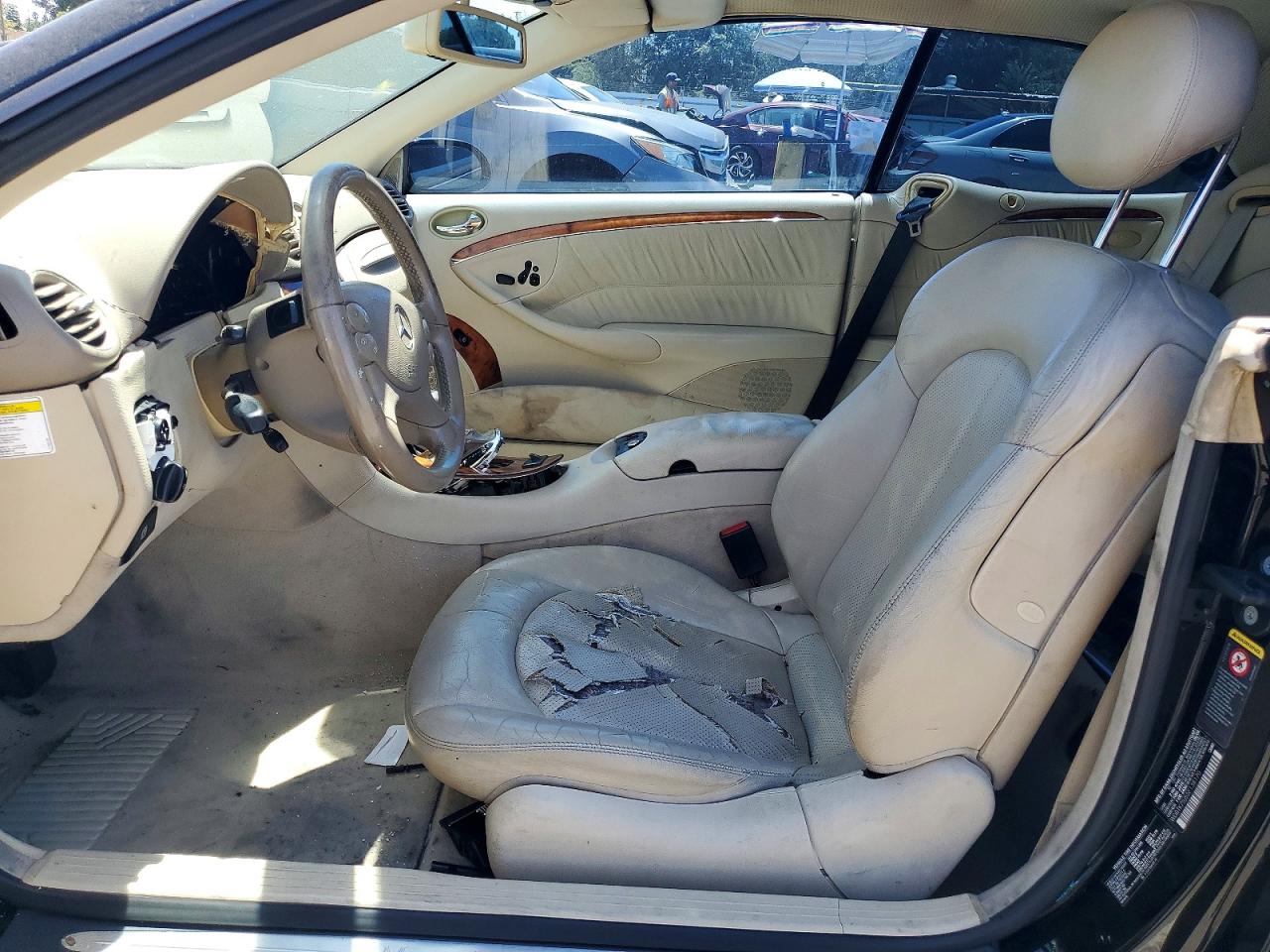 2005 Mercedes-benz Clk 500 Black vin: WDBTK75J55F138170