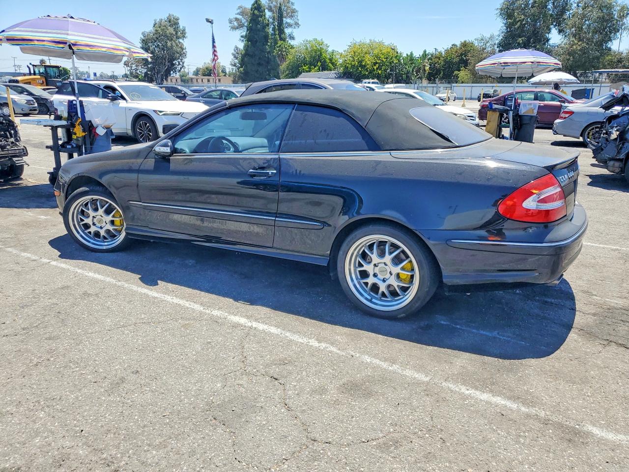2005 Mercedes-benz Clk 500 Black vin: WDBTK75J55F138170