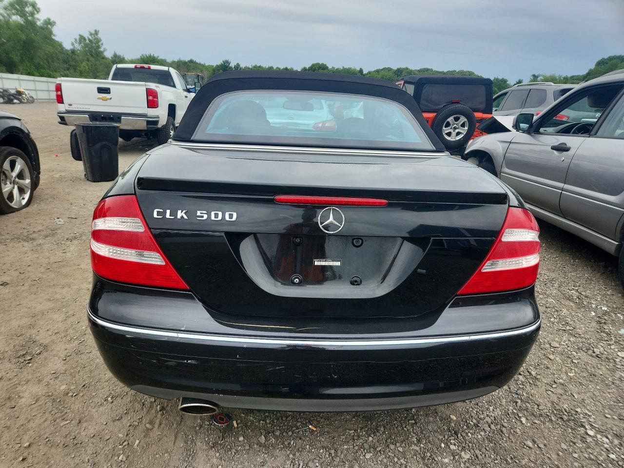 2005 Mercedes-benz Clk 500 Black vin: WDBTK75J95F123493