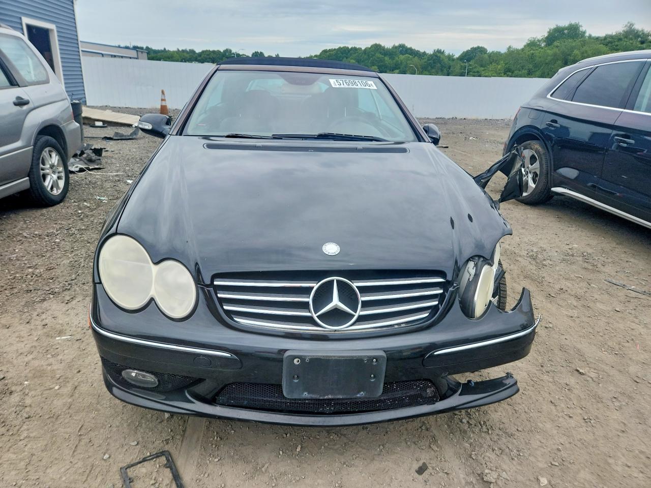 2005 Mercedes-benz Clk 500 Black vin: WDBTK75J95F123493