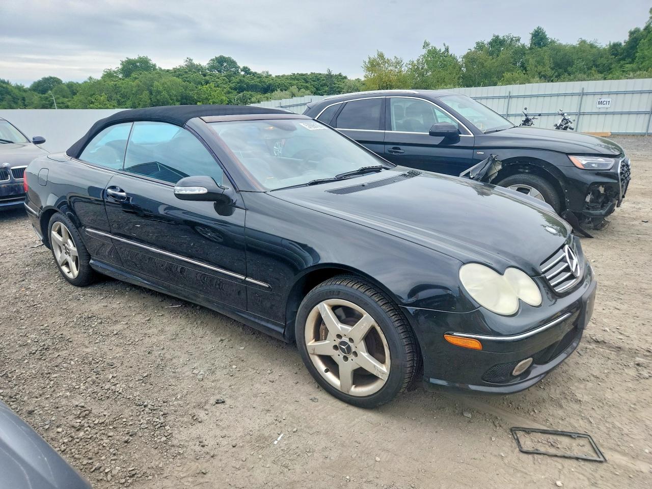 2005 Mercedes-benz Clk 500 Black vin: WDBTK75J95F123493
