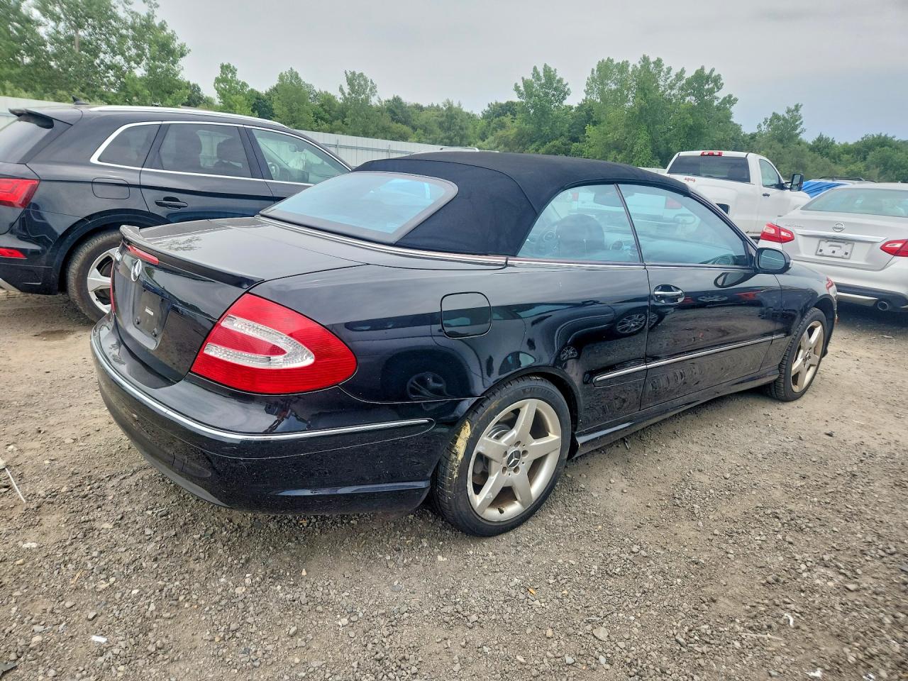 2005 Mercedes-benz Clk 500 Black vin: WDBTK75J95F123493