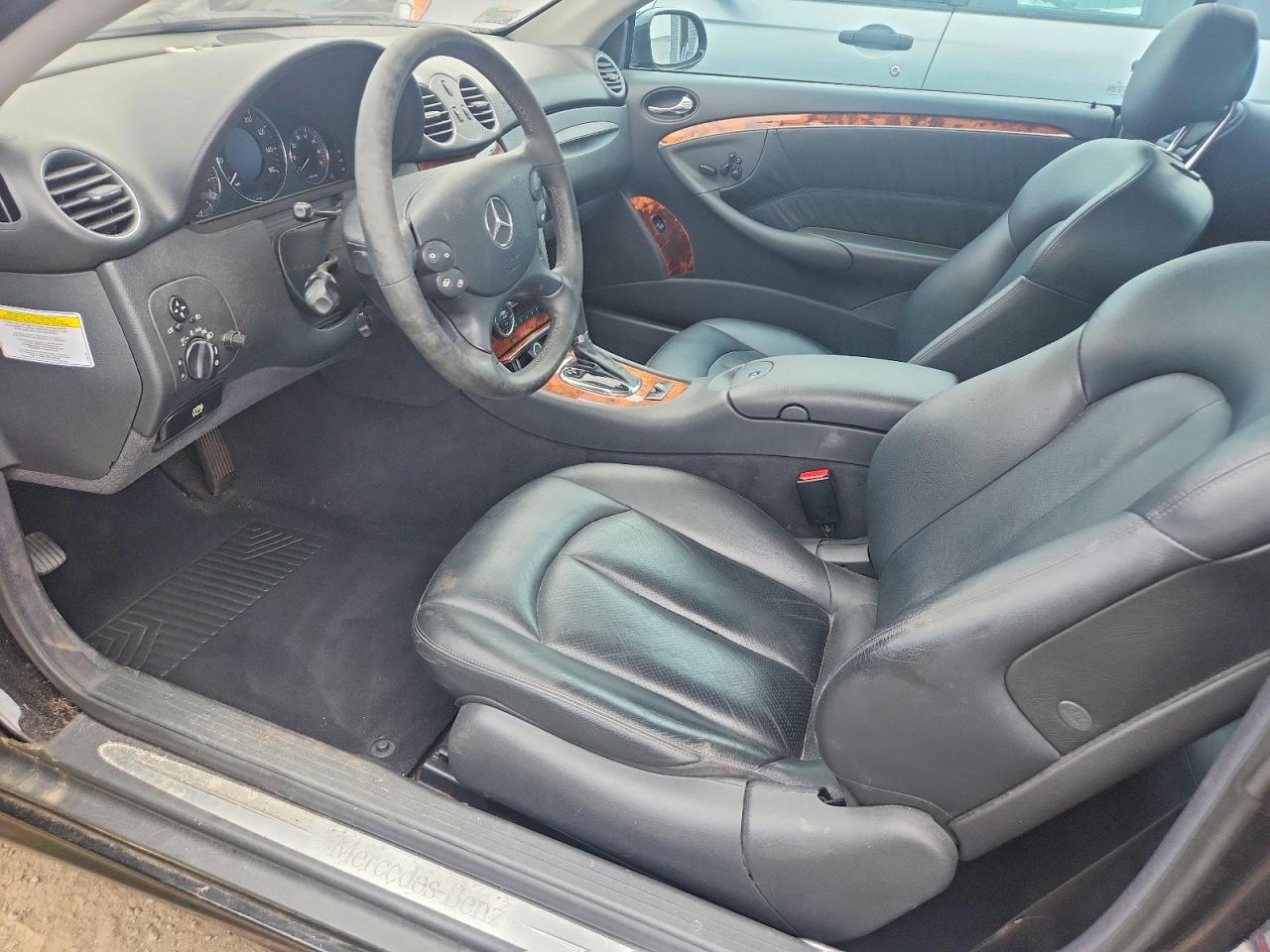 2005 Mercedes-benz Clk 500 Black vin: WDBTK75J95F123493