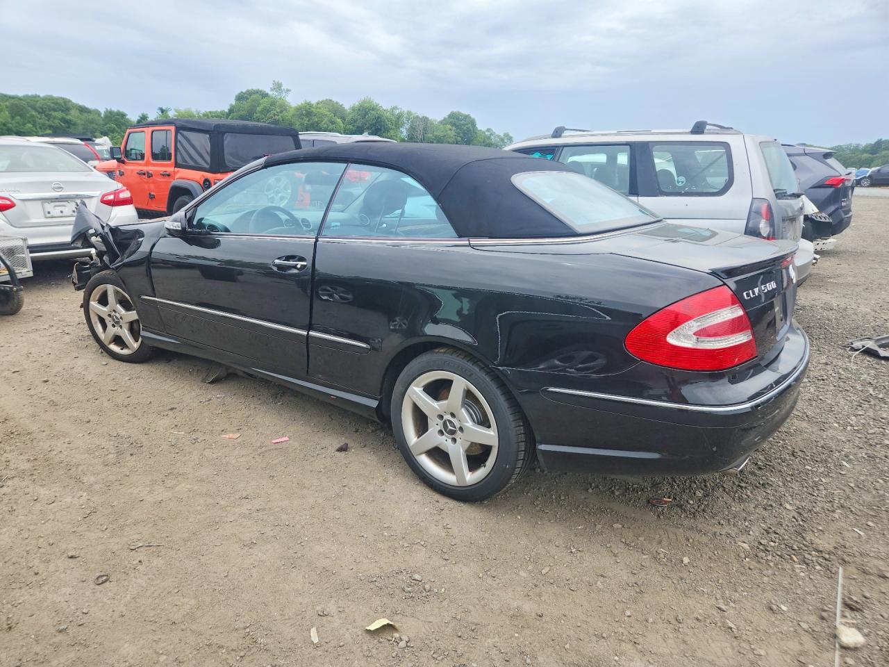 2005 Mercedes-benz Clk 500 Black vin: WDBTK75J95F123493