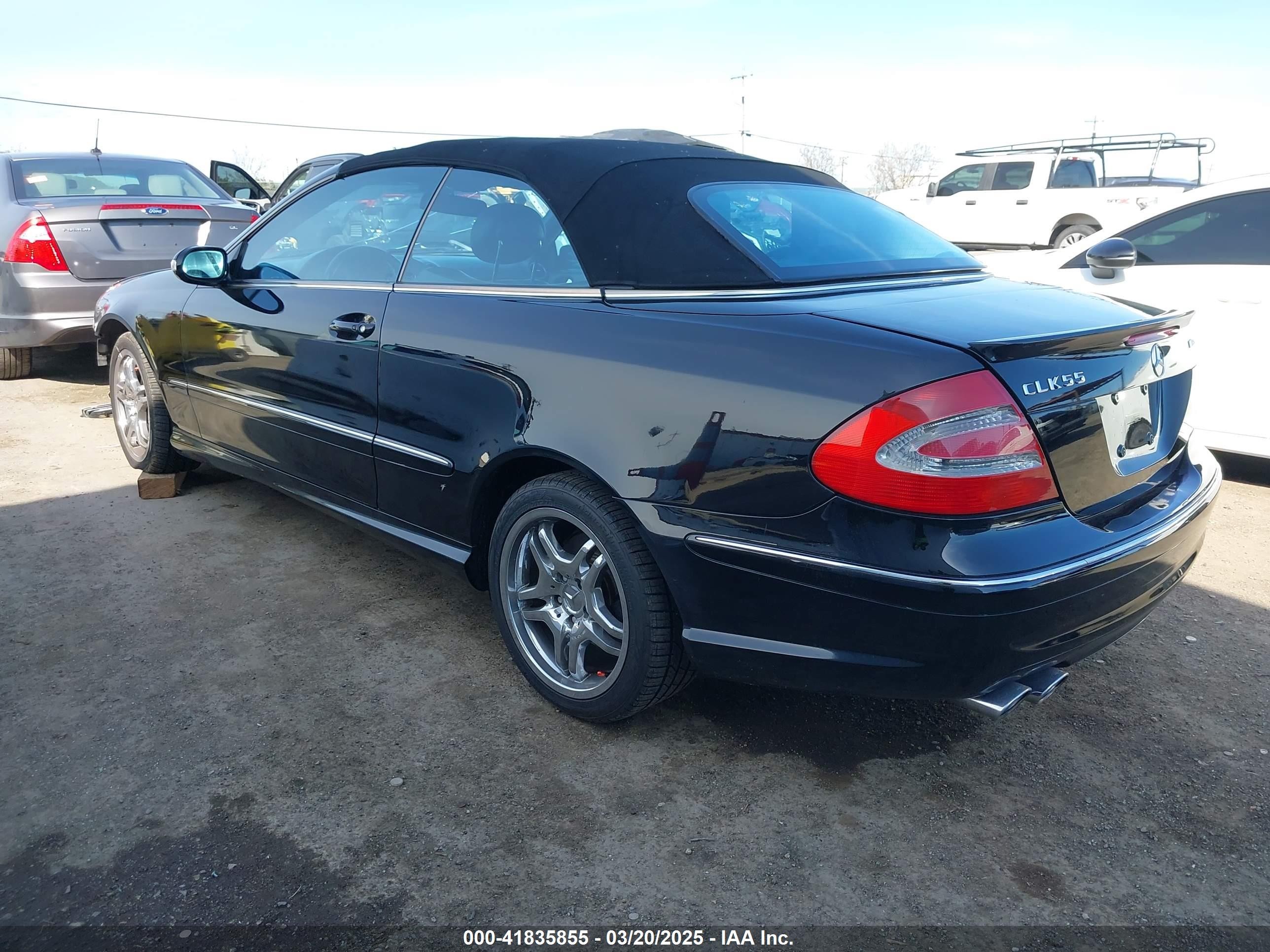 2004 Mercedes-benz Clk 55 Amg   Black vin: WDBTK76G14T022337