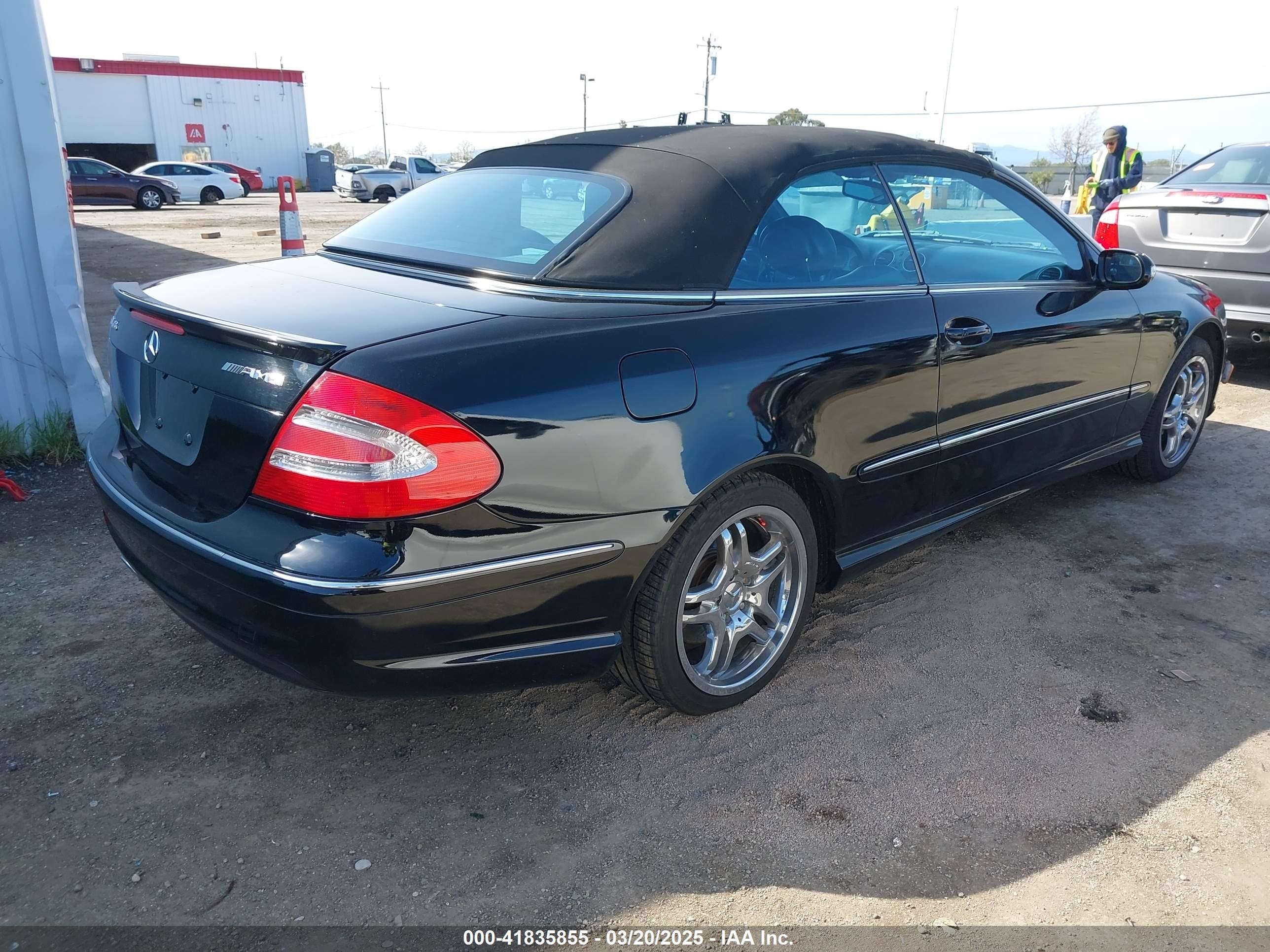 2004 Mercedes-benz Clk 55 Amg   Black vin: WDBTK76G14T022337