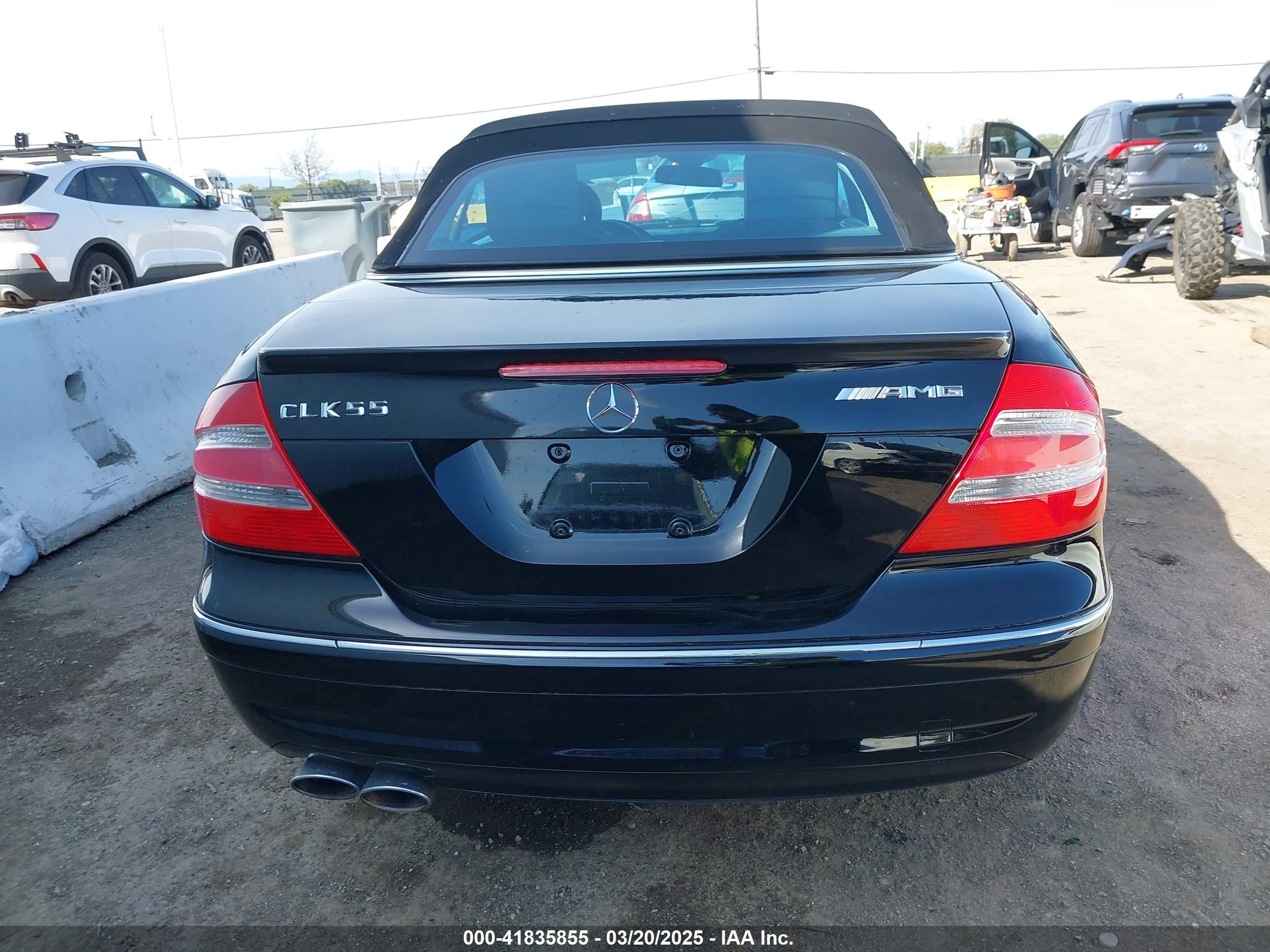 2004 Mercedes-benz Clk 55 Amg   Black vin: WDBTK76G14T022337