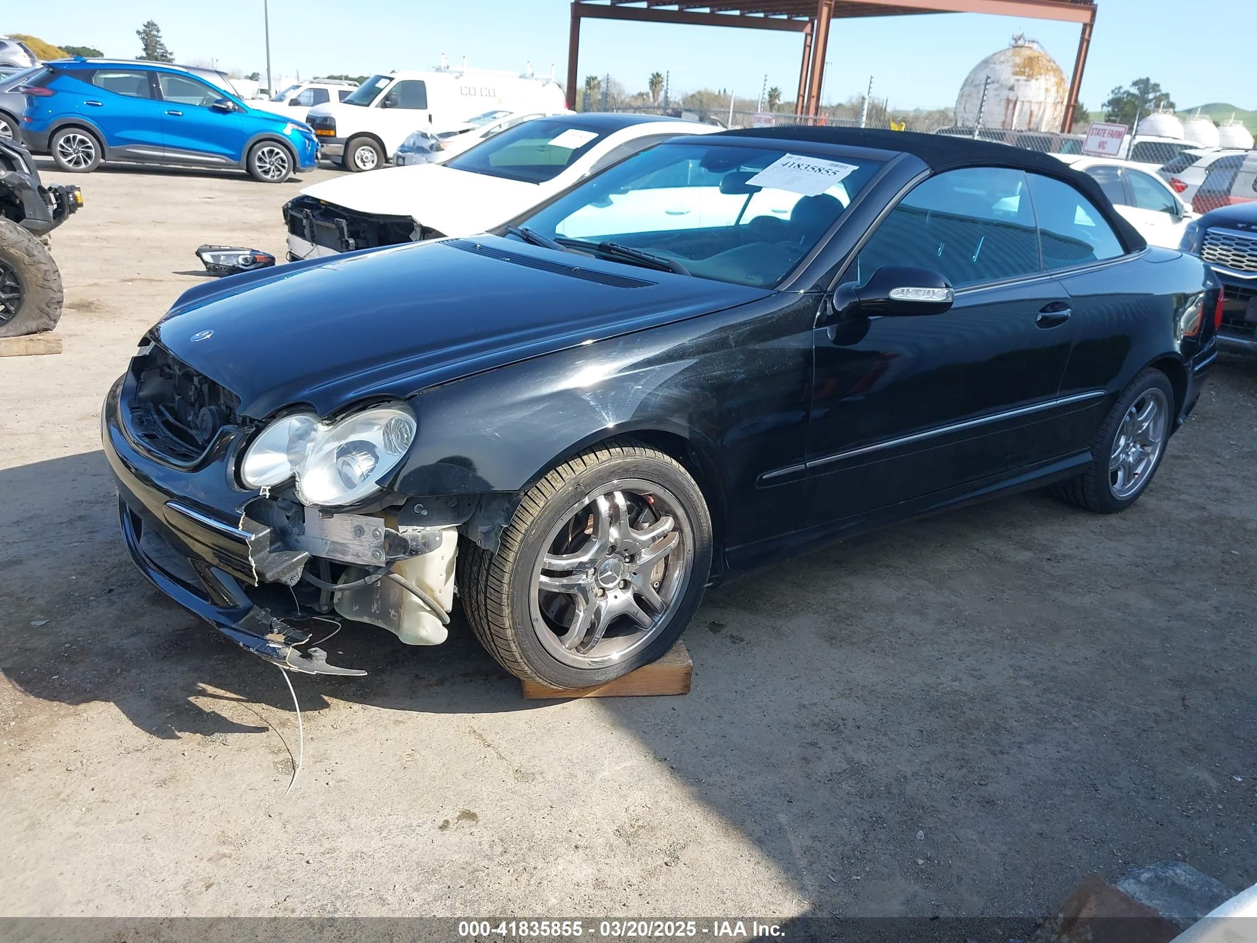2004 Mercedes-benz Clk 55 Amg   Black vin: WDBTK76G14T022337