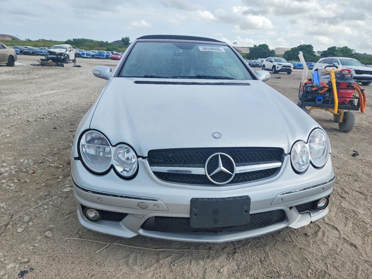 2007 Mercedes-benz Clk 63 Amg Silver vin: WDBTK77G17T076904