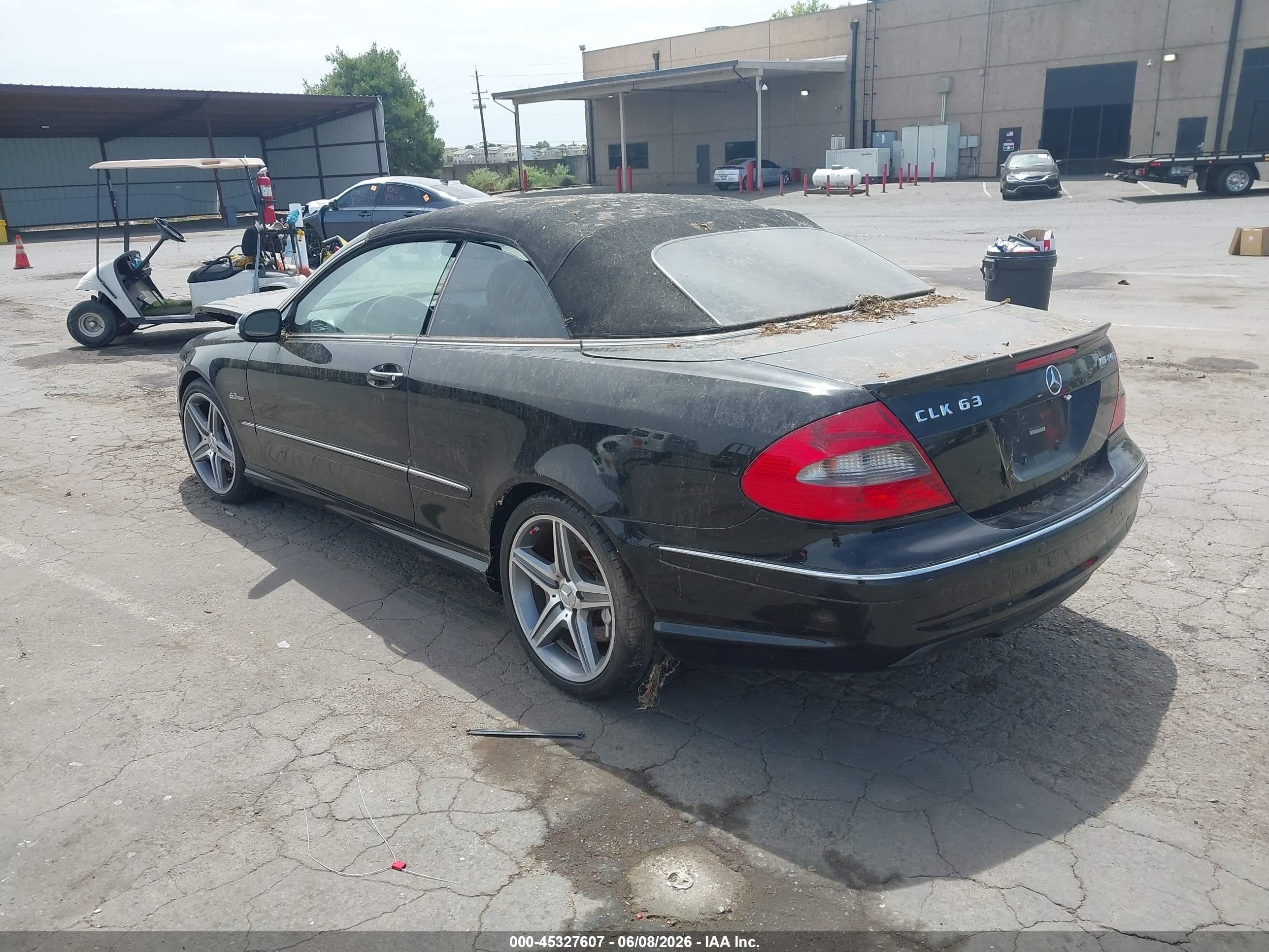 2008 Mercedes-benz Clk 63 Amg   Черный vin: WDBTK77G78T089478