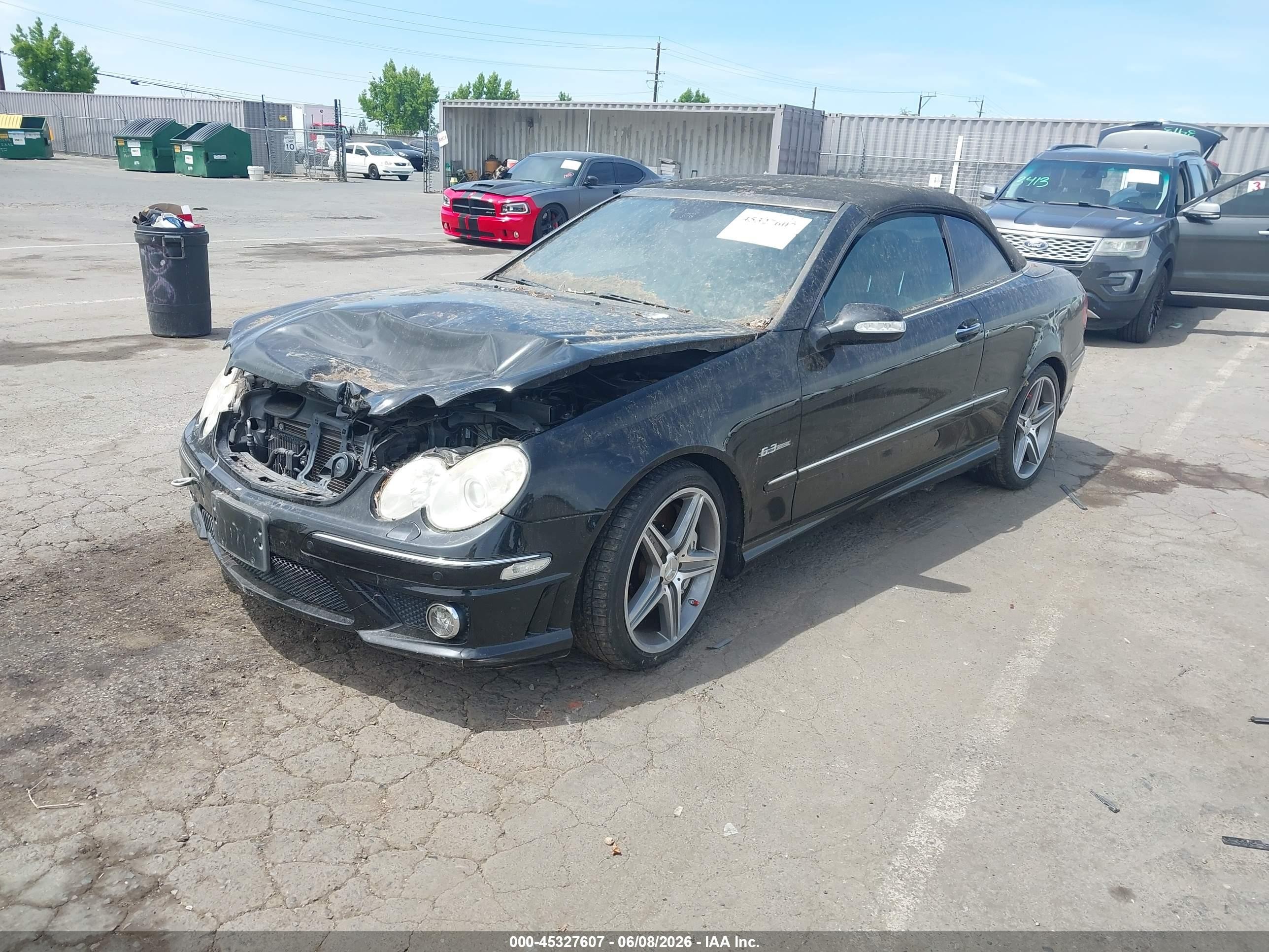 2008 Mercedes-benz Clk 63 Amg   Черный vin: WDBTK77G78T089478