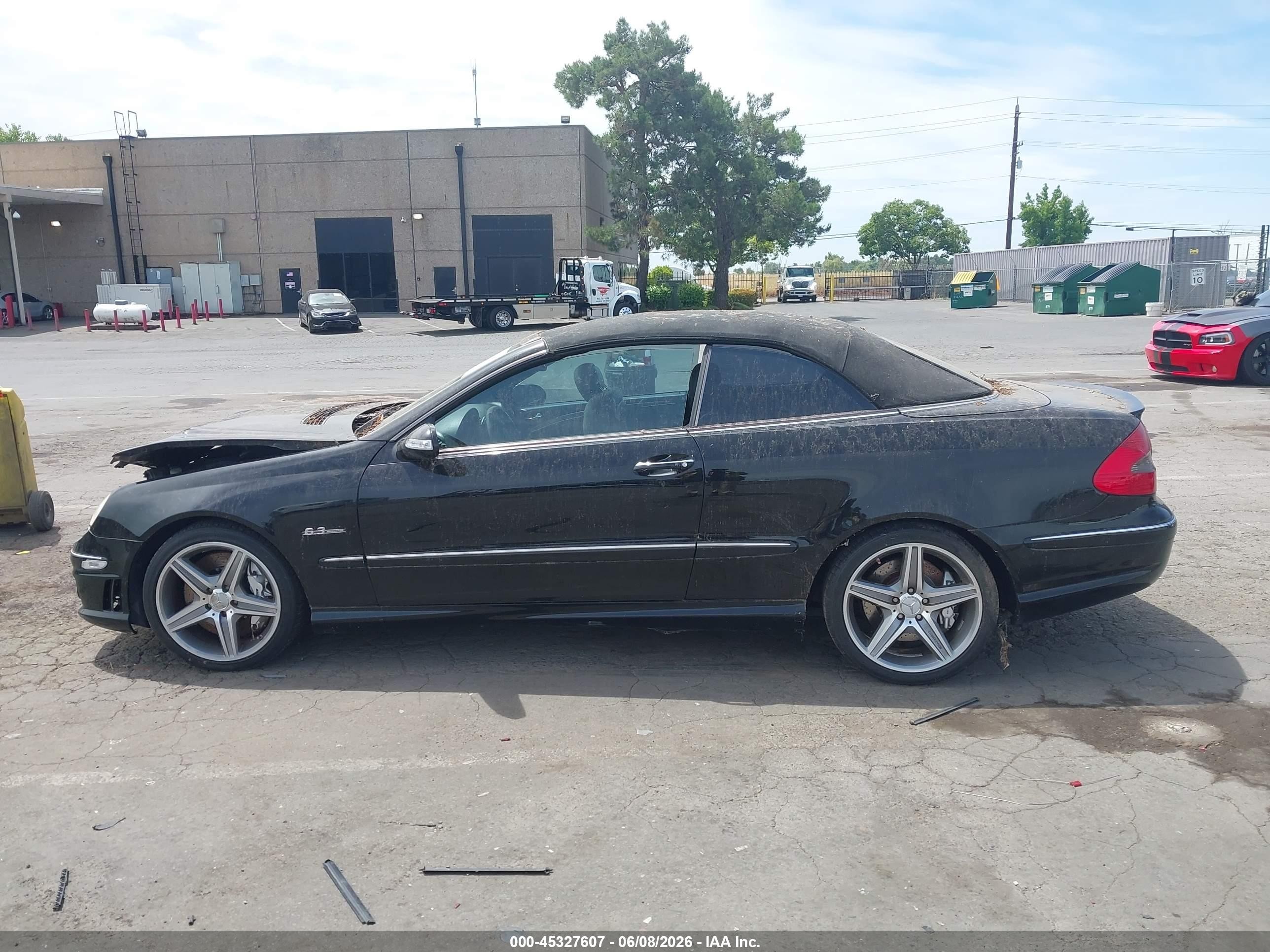 2008 Mercedes-benz Clk 63 Amg   Черный vin: WDBTK77G78T089478