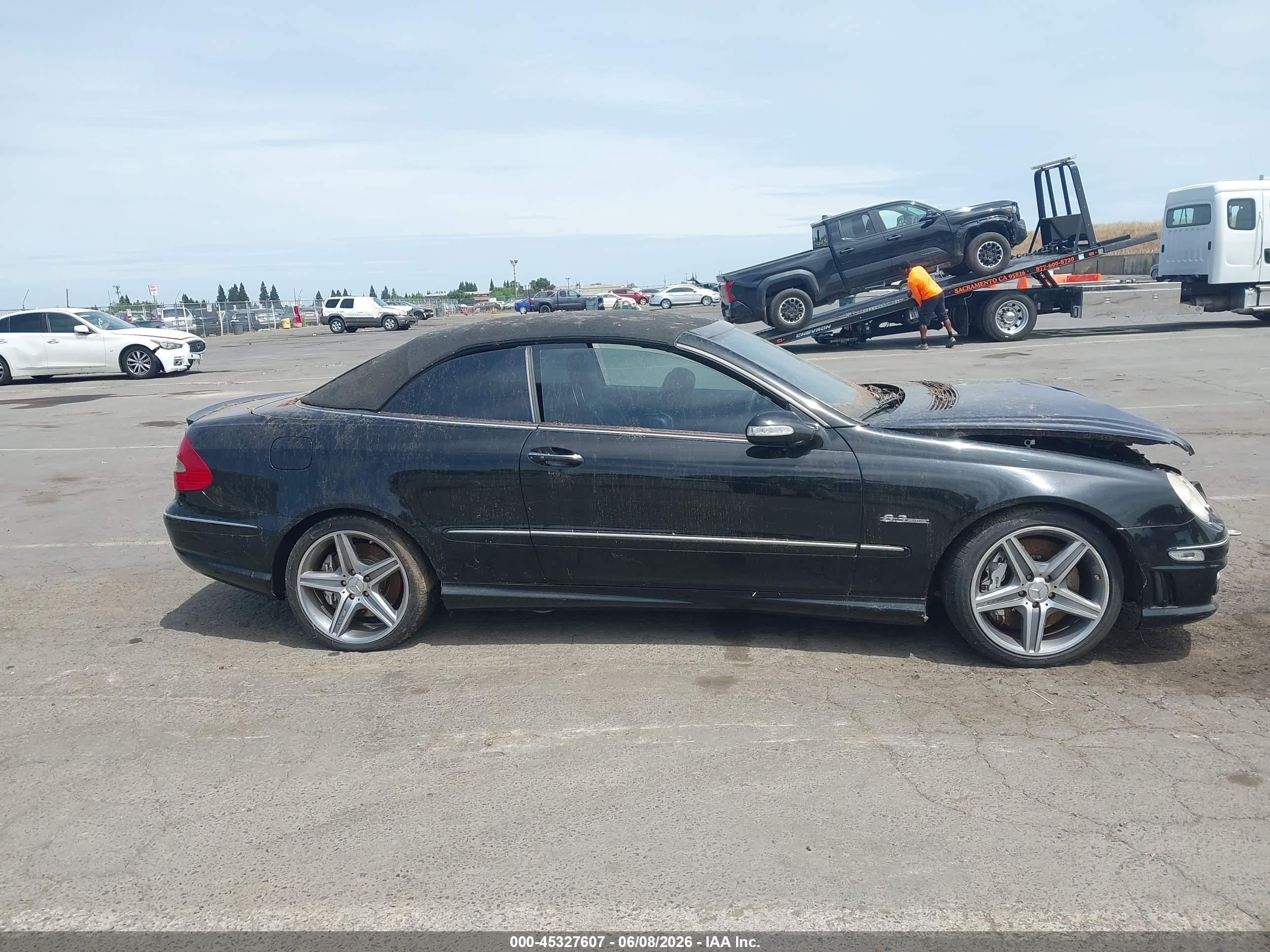 2008 Mercedes-benz Clk 63 Amg   Черный vin: WDBTK77G78T089478